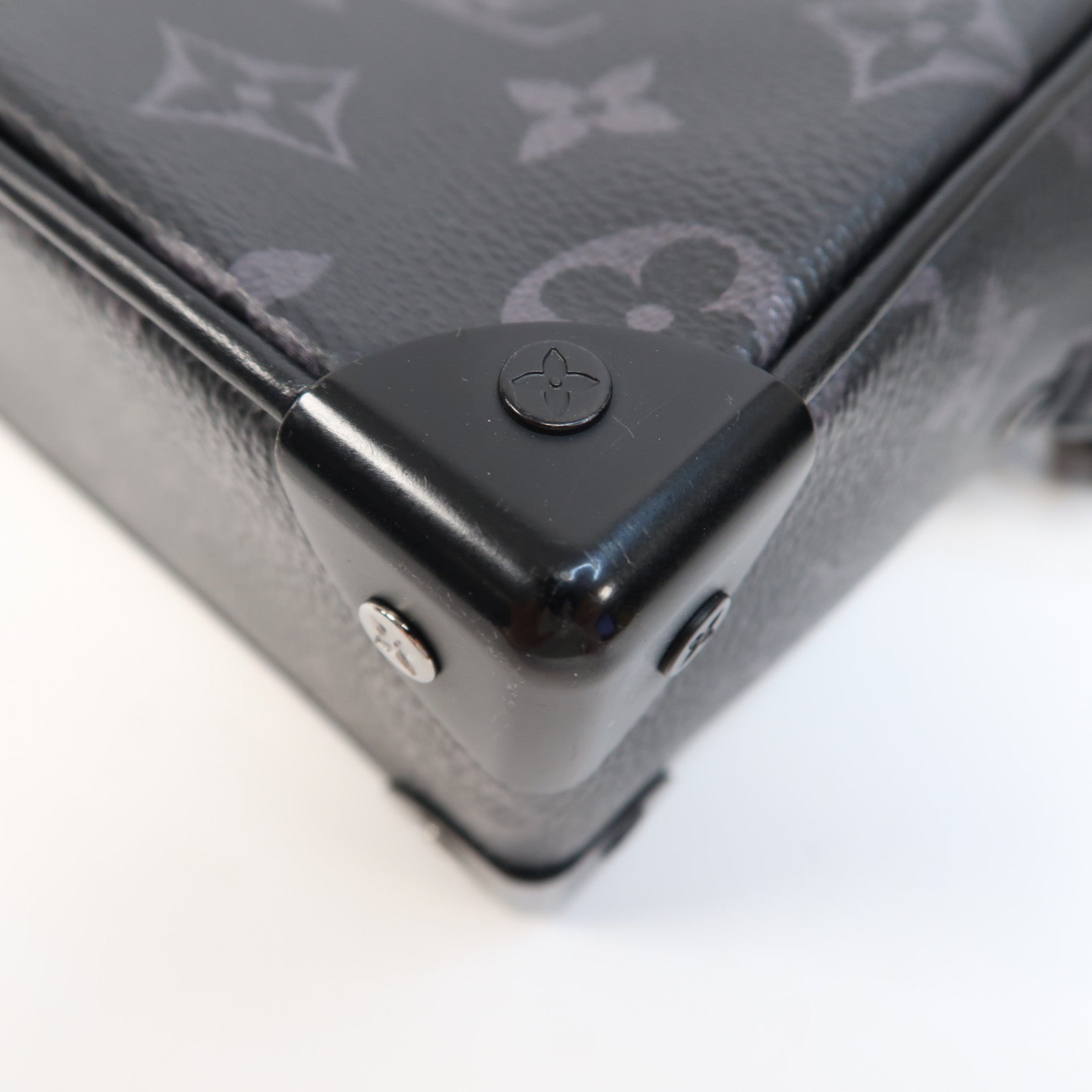 LOUIS VUITTON Monogram Mini Soft Trunk肩背袋黑色
