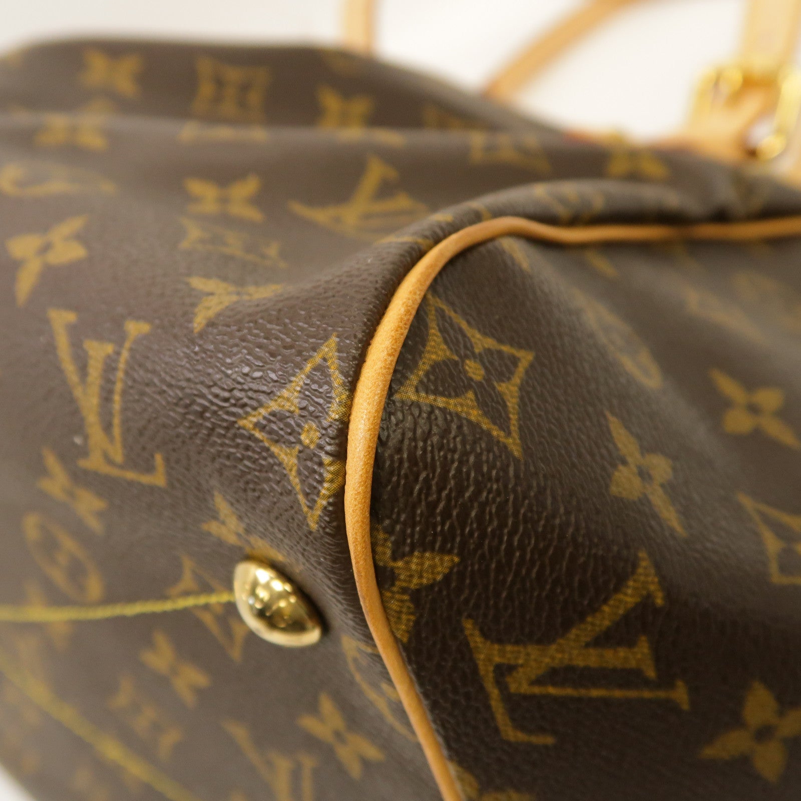 LOUIS VUITTON Monogram Tivoli GM金扣手挽袋啡色
