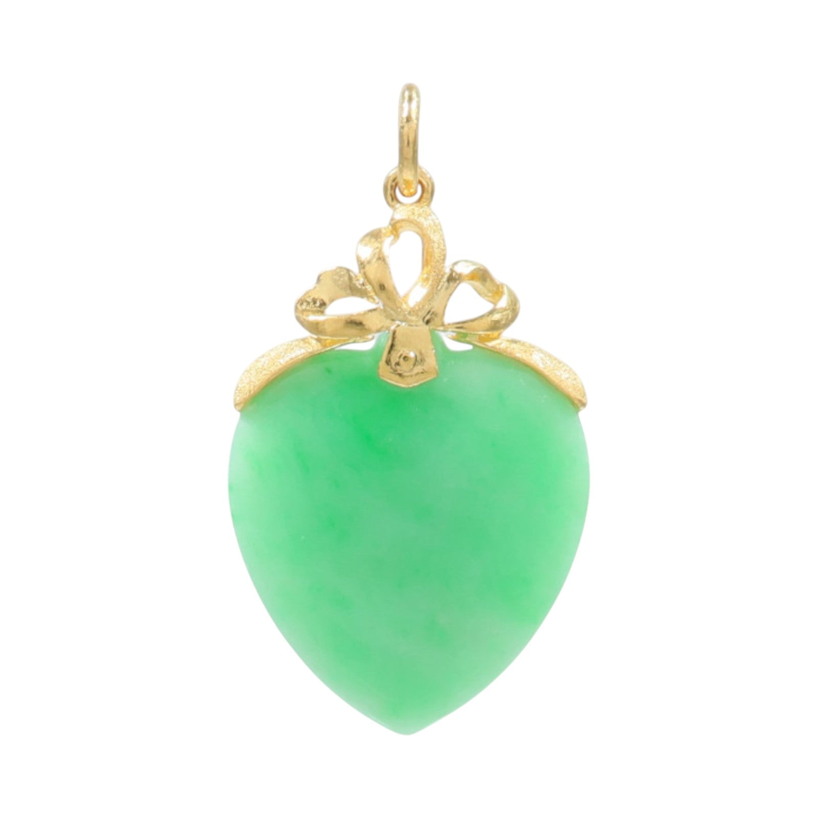 JEWELRY 24K黃金Jade Pendant Top翡翠吊墜