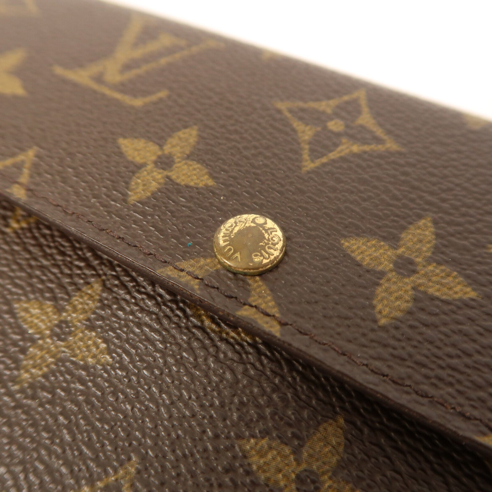 LOUIS VUITTON Monogram Long Wallet金扣長錢包