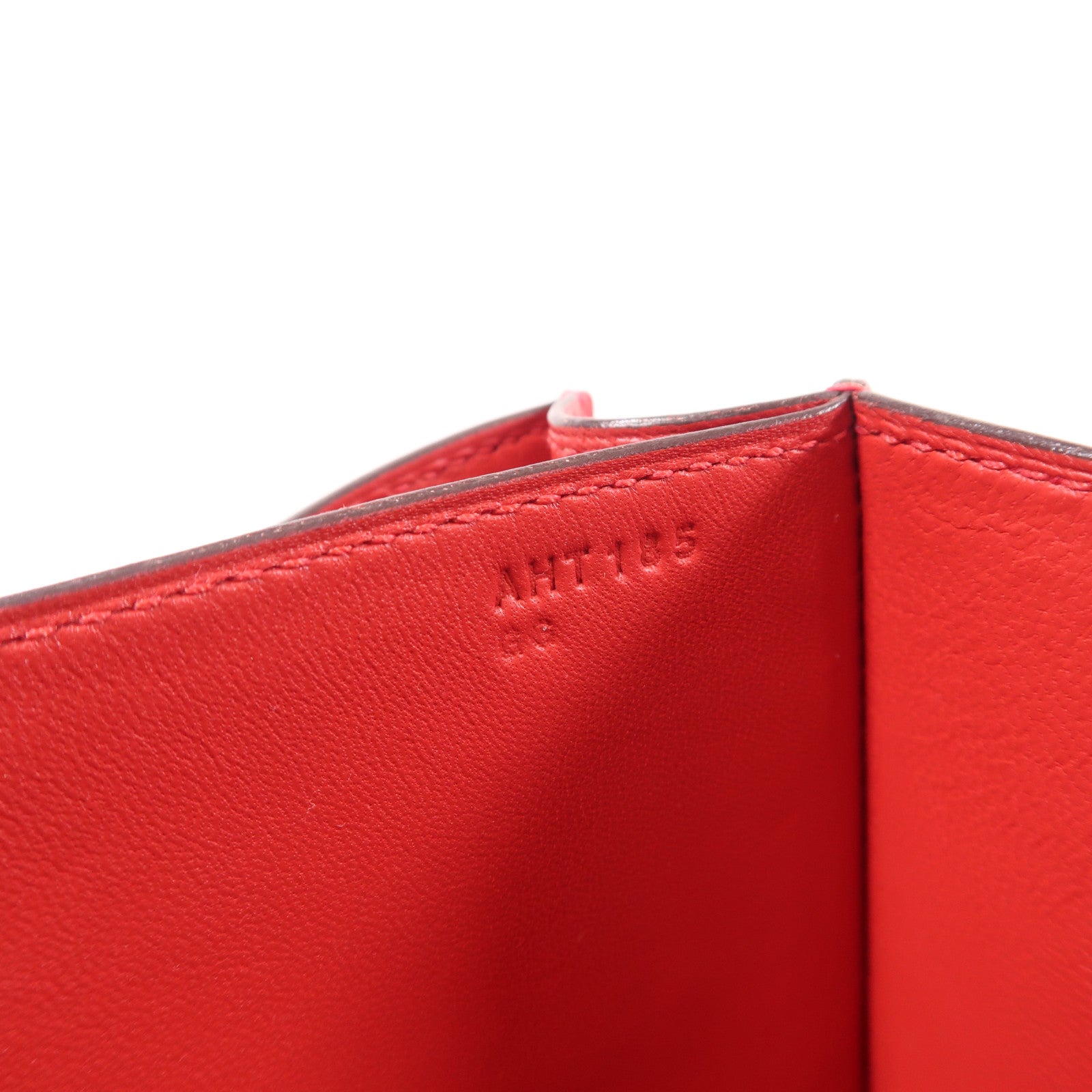 HERMES【激減優惠】 Epsom皮革Constance 24銀扣肩背袋Rouge Casaque