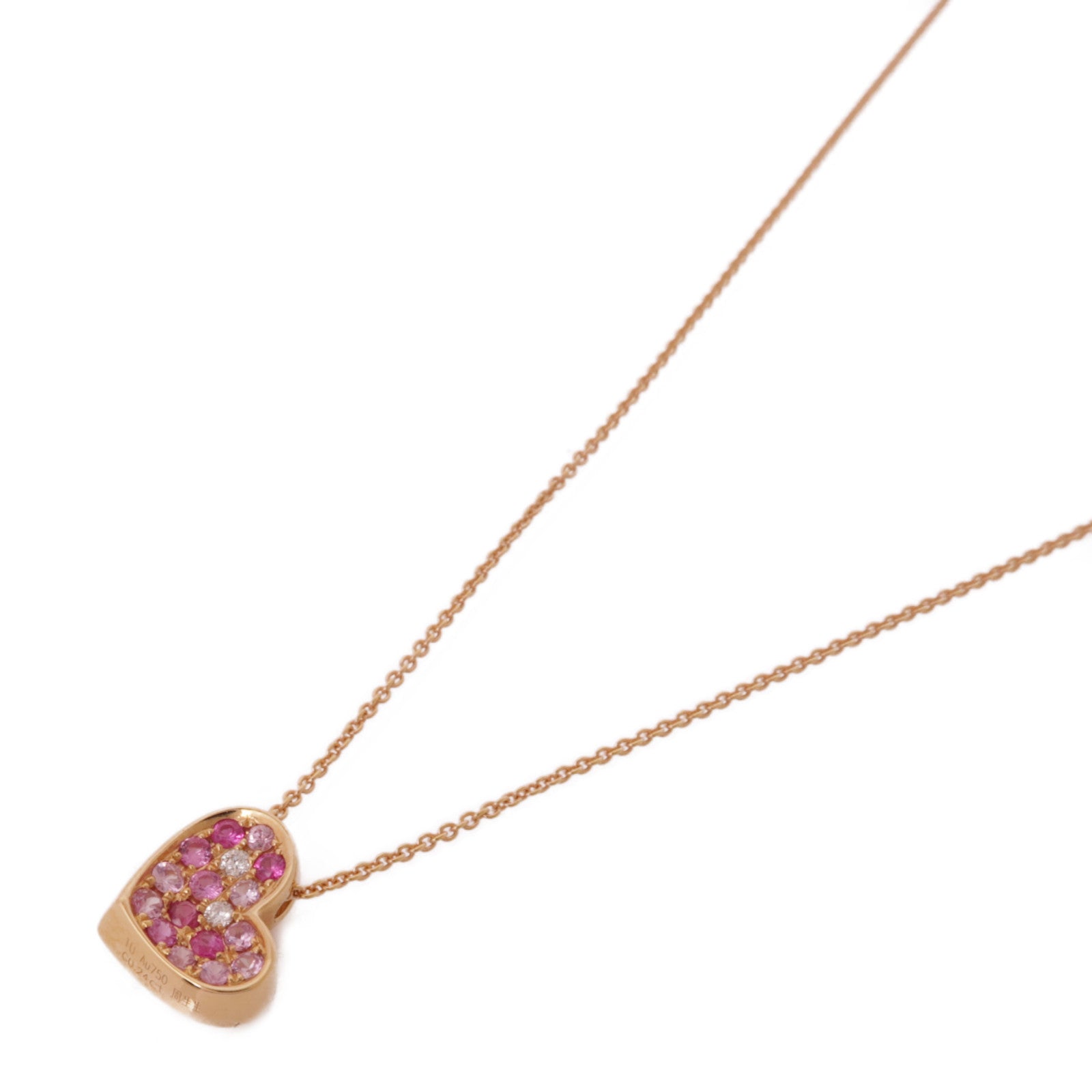 JEWELRY 【激減優惠】18k玫瑰金Garnet Necklace石榴石項鍊
