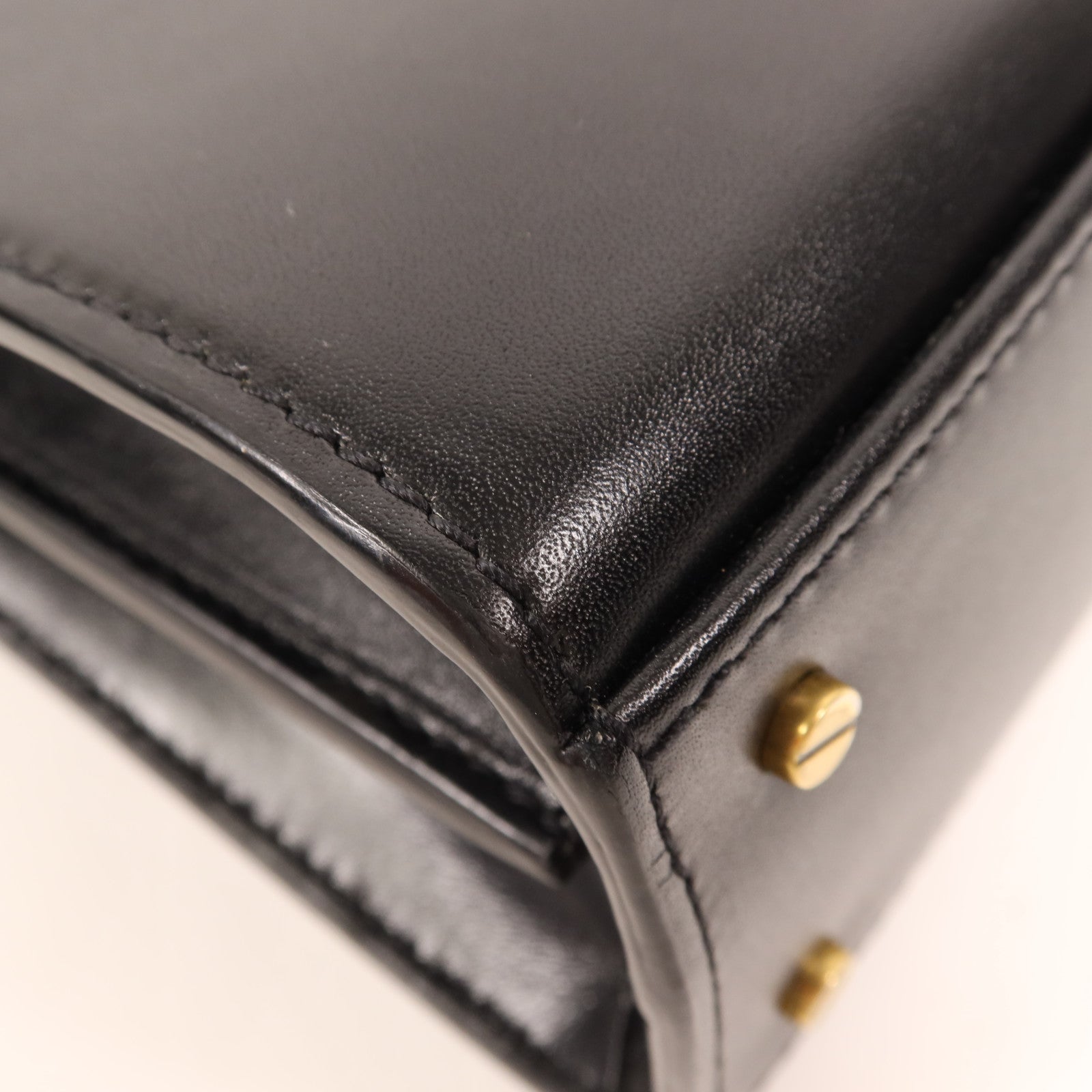 YVES SAINT LAURENT 牛皮皮革Cassandra Mini金扣手挽肩背兩用袋