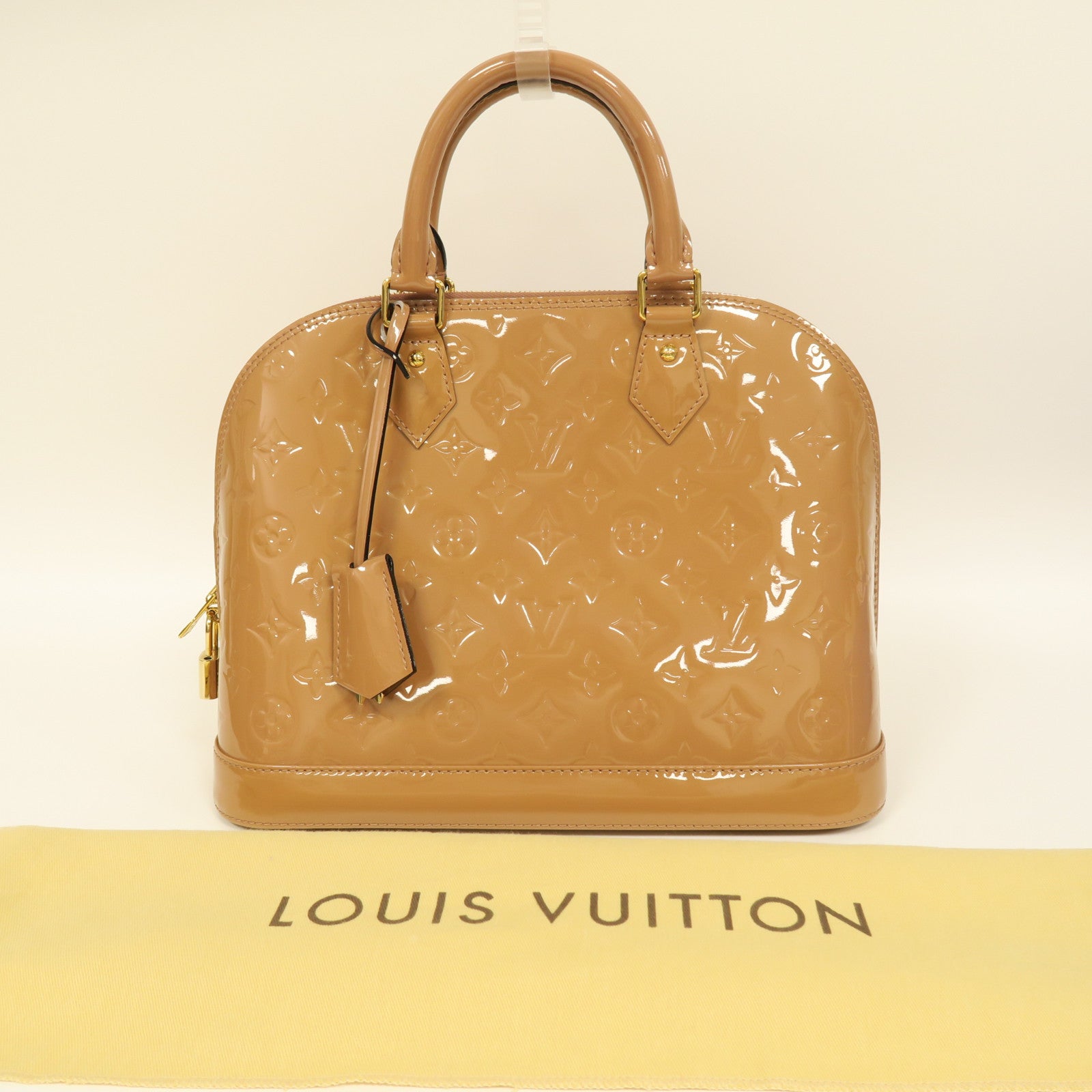LOUIS VUITTON **【激減優惠】Vernis Alma PM金扣手挽袋啡色