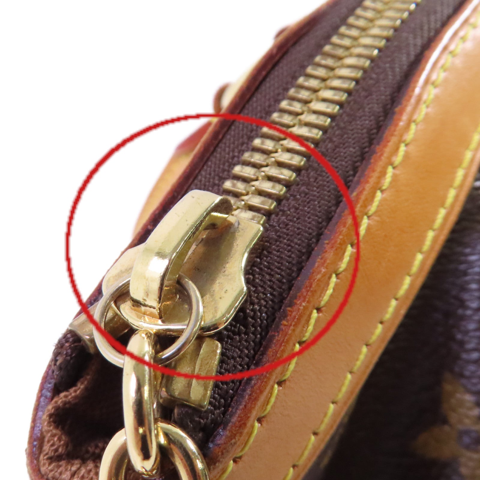 LOUIS VUITTON Monogram Tivoli PM Hand Bag金扣手挽袋啡色