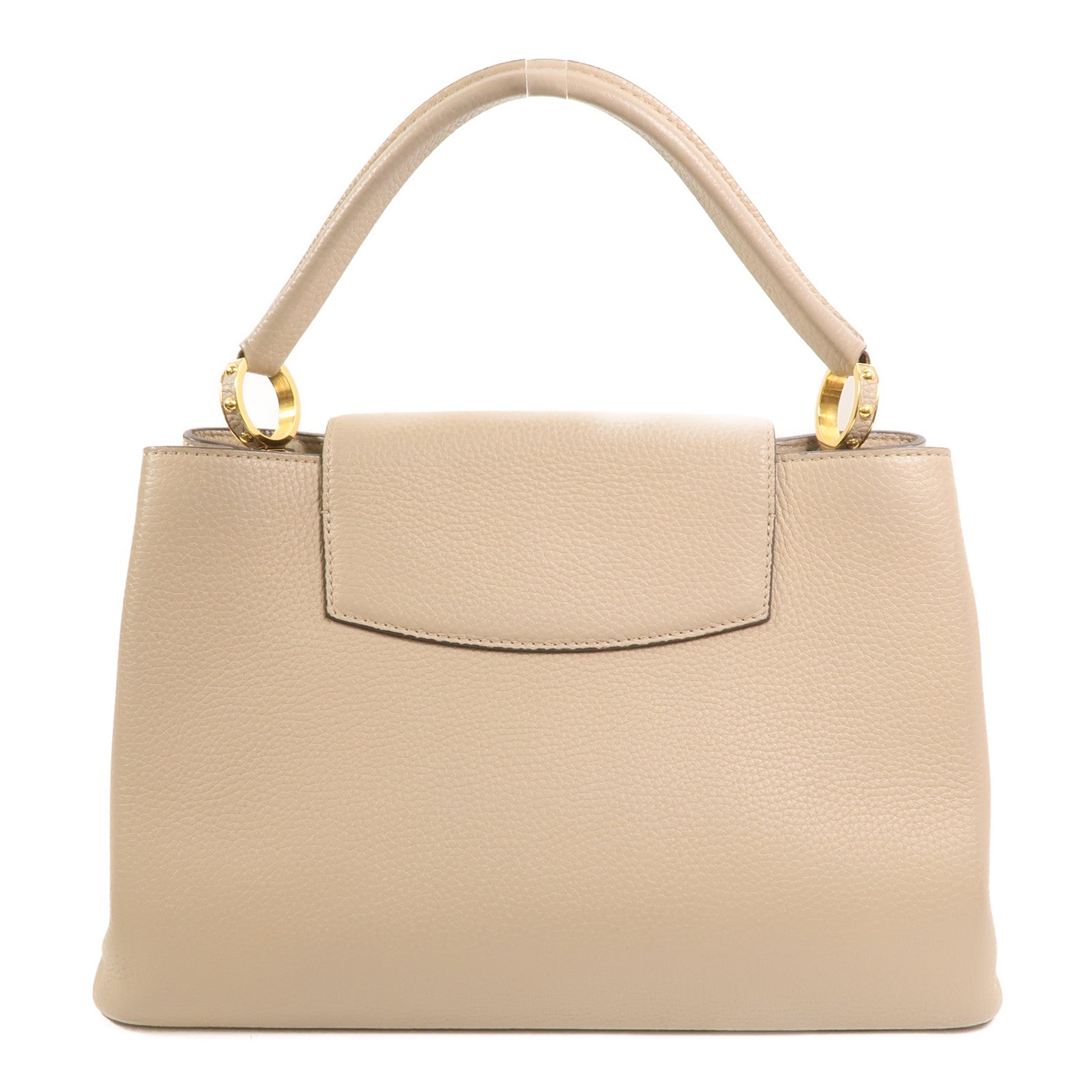 LOUIS VUITTON 【激減優惠】Taurillon Capucines GM金扣肩背袋