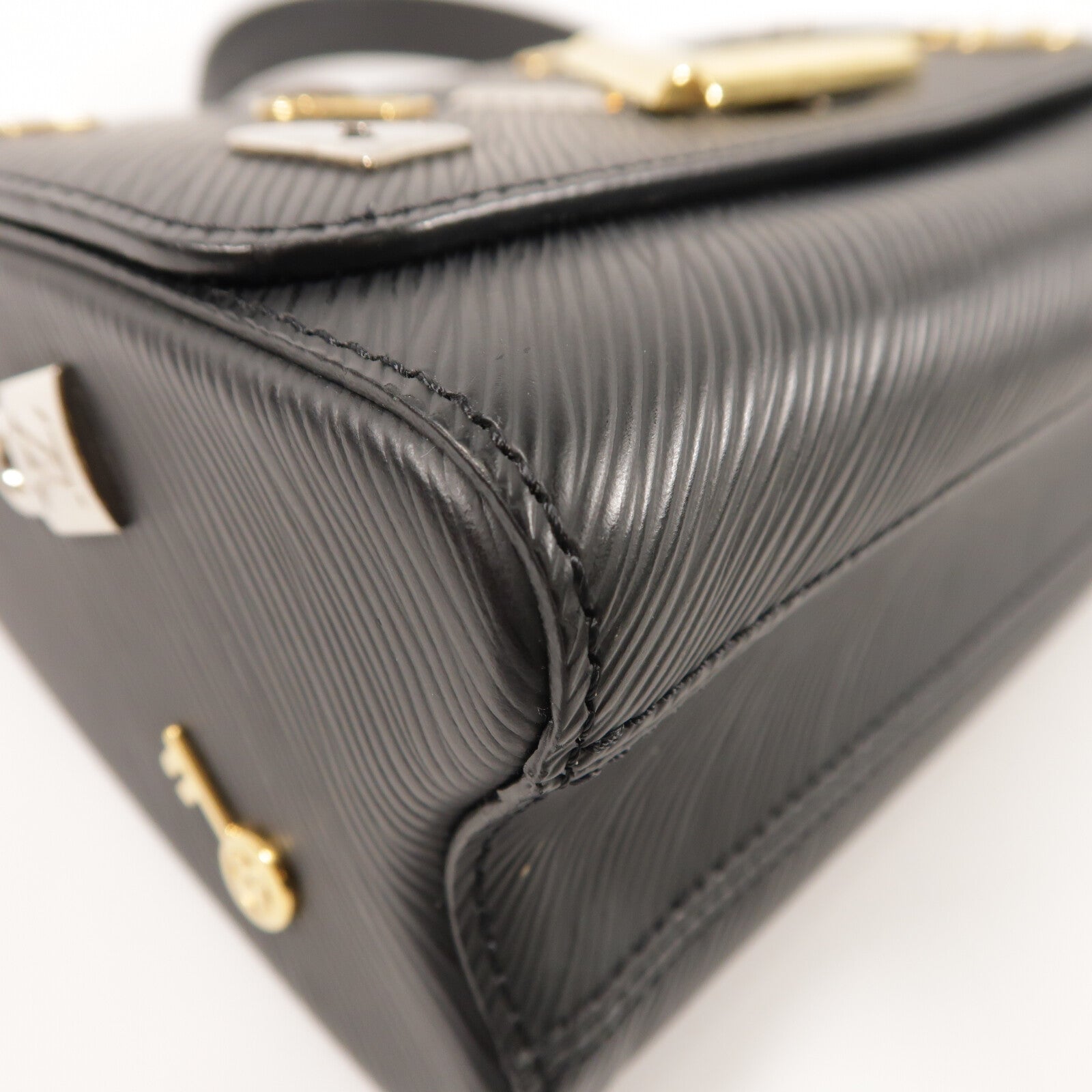 LOUIS VUITTON Epi Twist MM金扣鏈帶肩背袋