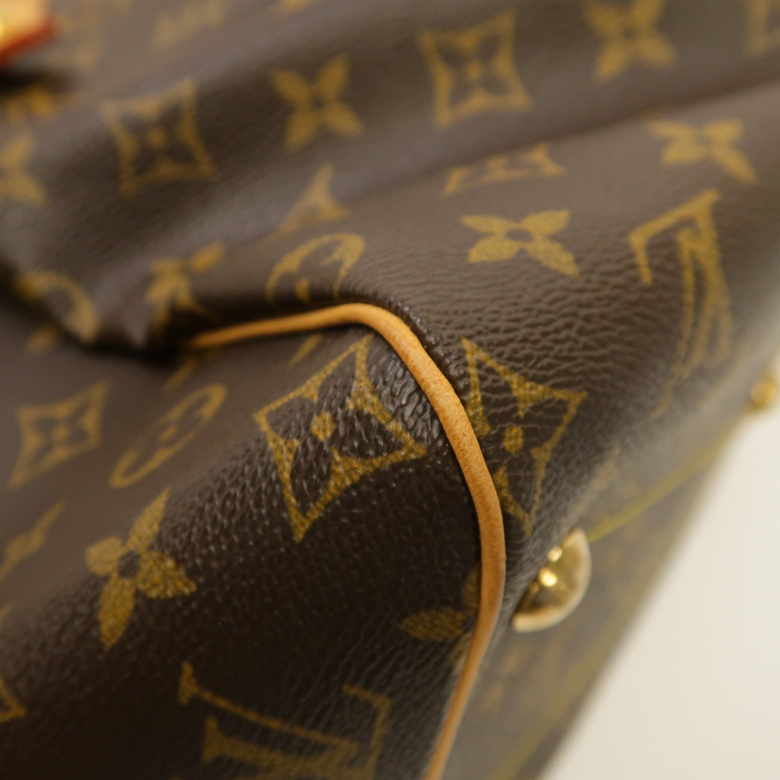 LOUIS VUITTON Monogram Tivoli GM金扣手挽袋啡色