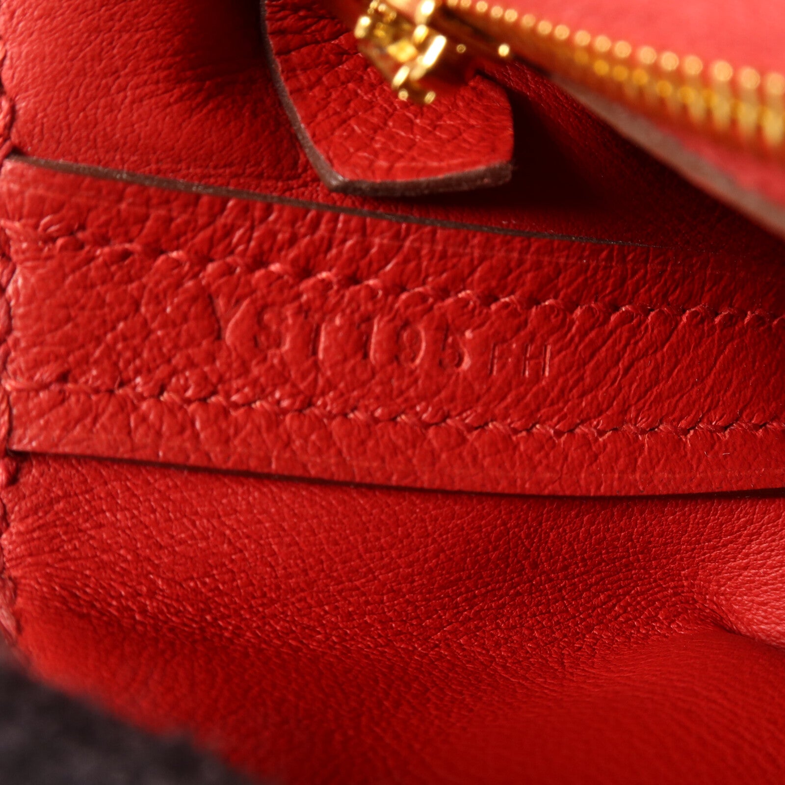 HERMES Swift皮革/Evercolor皮革Mini 24/24手挽肩背兩用袋Rouge Piment