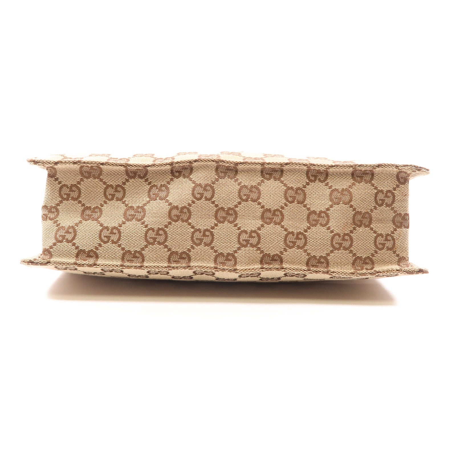GUCCI 帆布/皮革Shoulder Bag金扣肩背袋