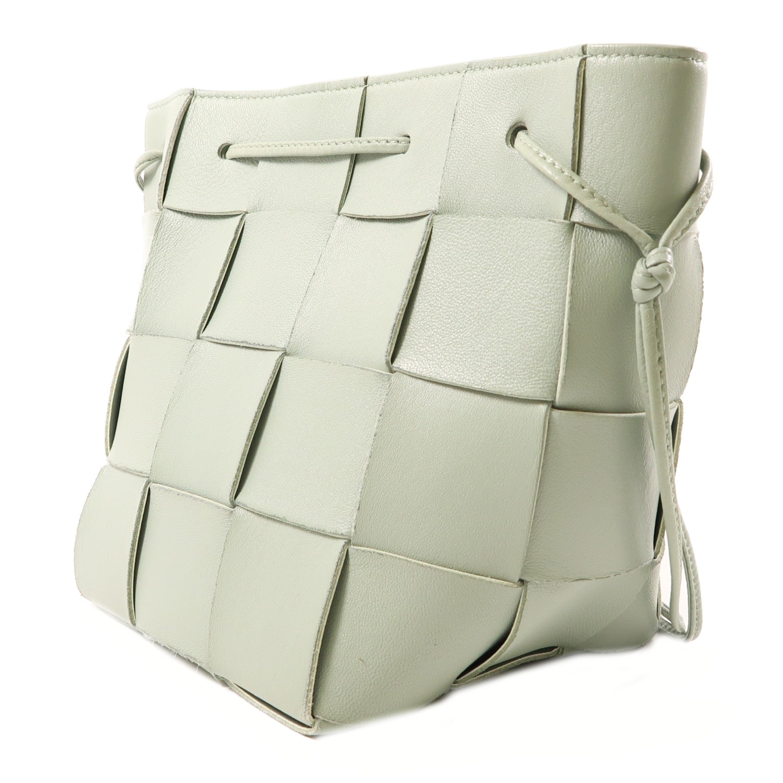 BOTTEGA VENETA 牛皮皮革Shoulder Bag肩背袋淺綠色