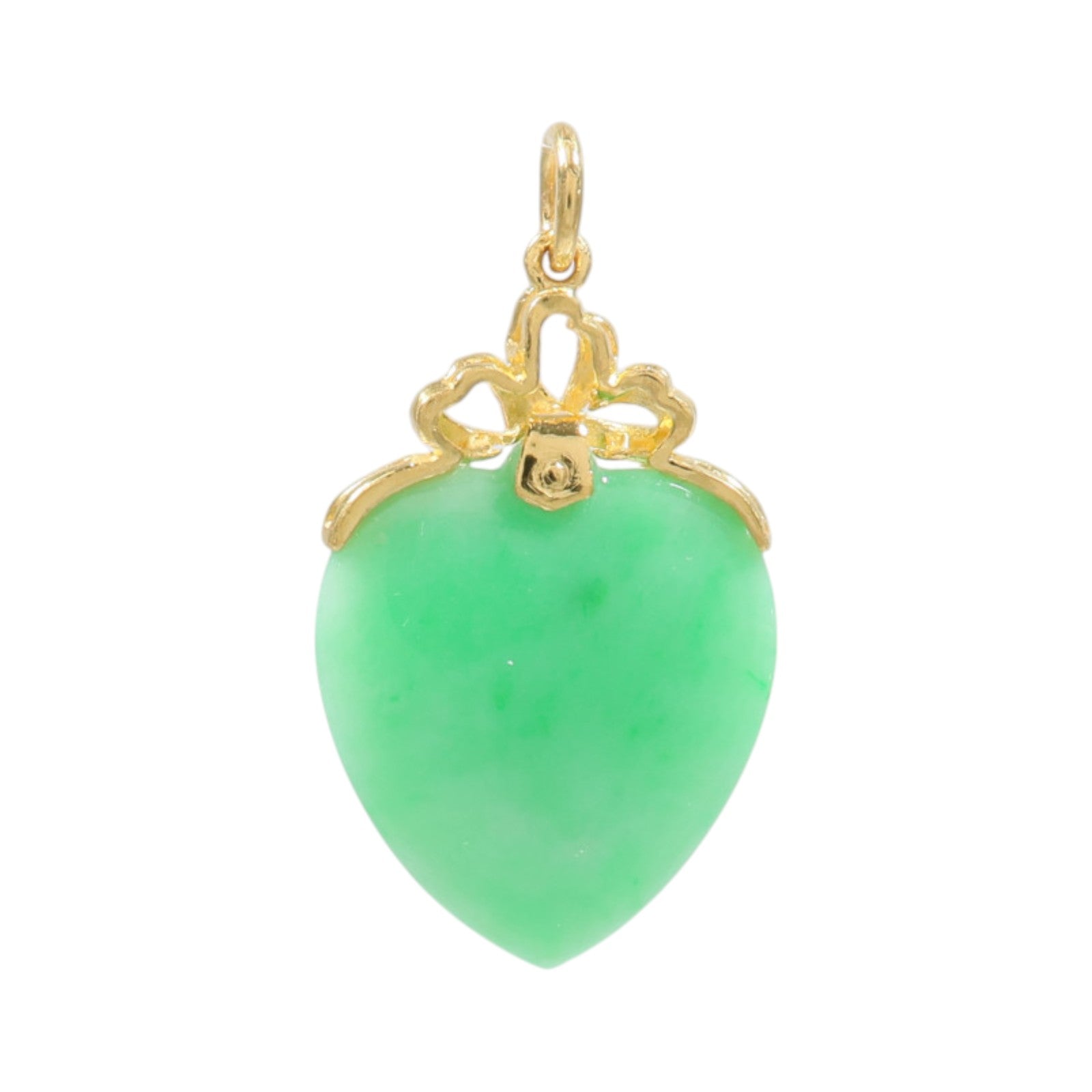 JEWELRY 24K黃金Jade Pendant Top翡翠吊墜
