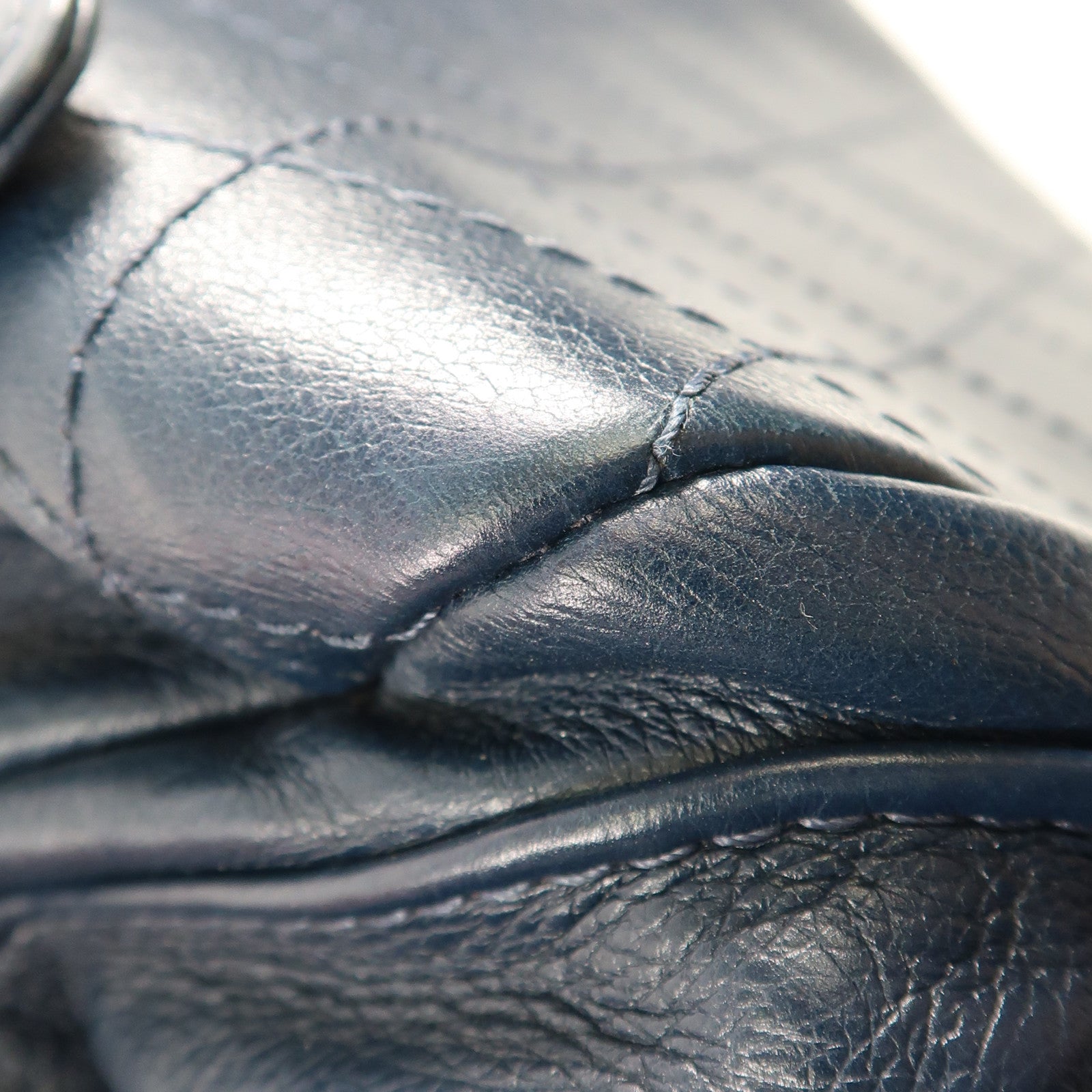 CHANEL 牛皮皮革Backpack銀扣背包