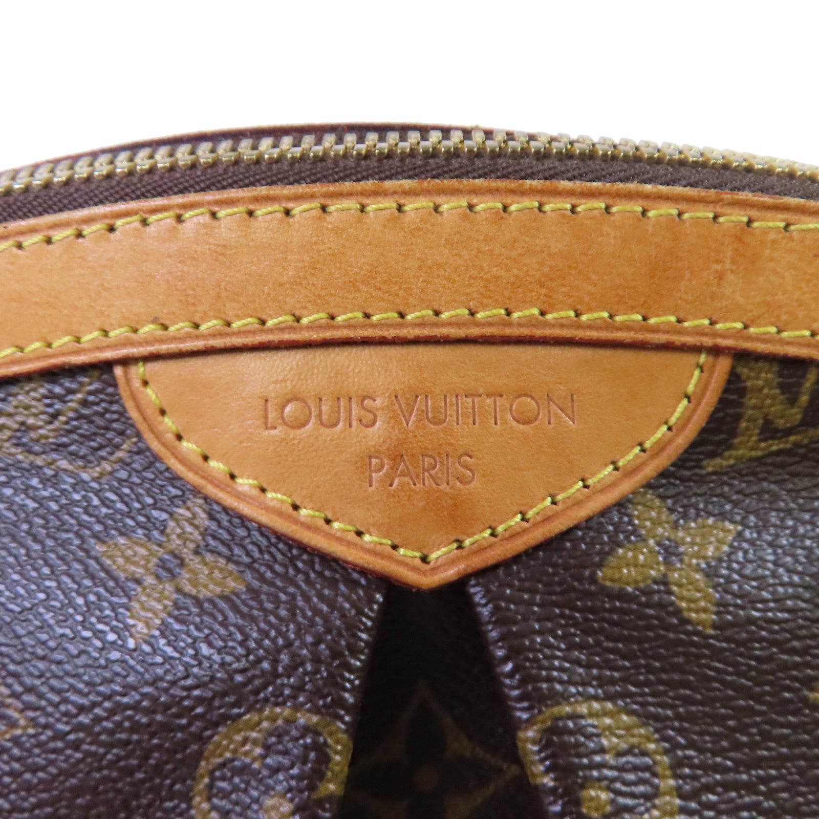 LOUIS VUITTON Monogram Tivoli PM Hand Bag金扣手挽袋啡色