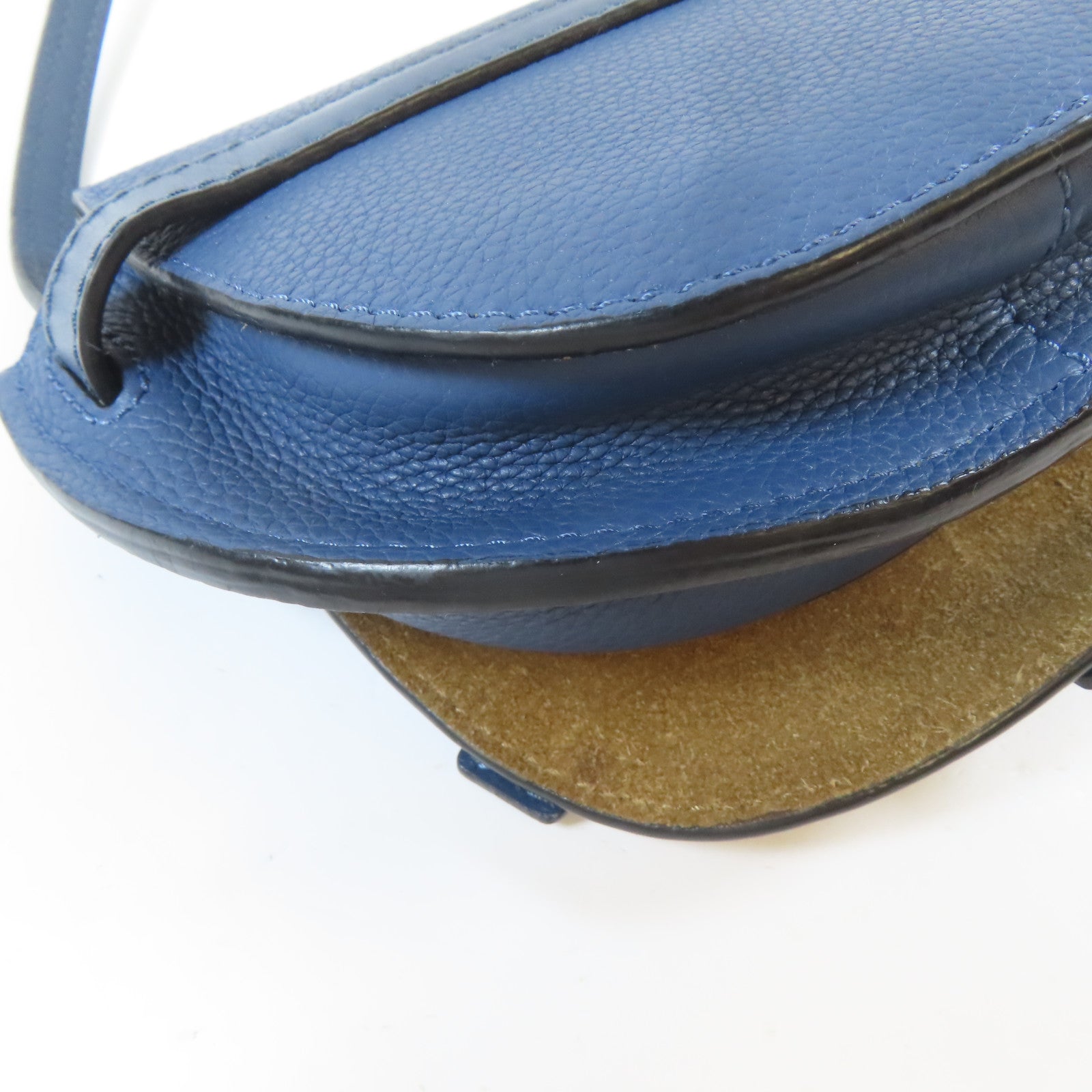 LOEWE 【激減優惠】牛皮皮革Mini Gate金扣肩背袋藍色