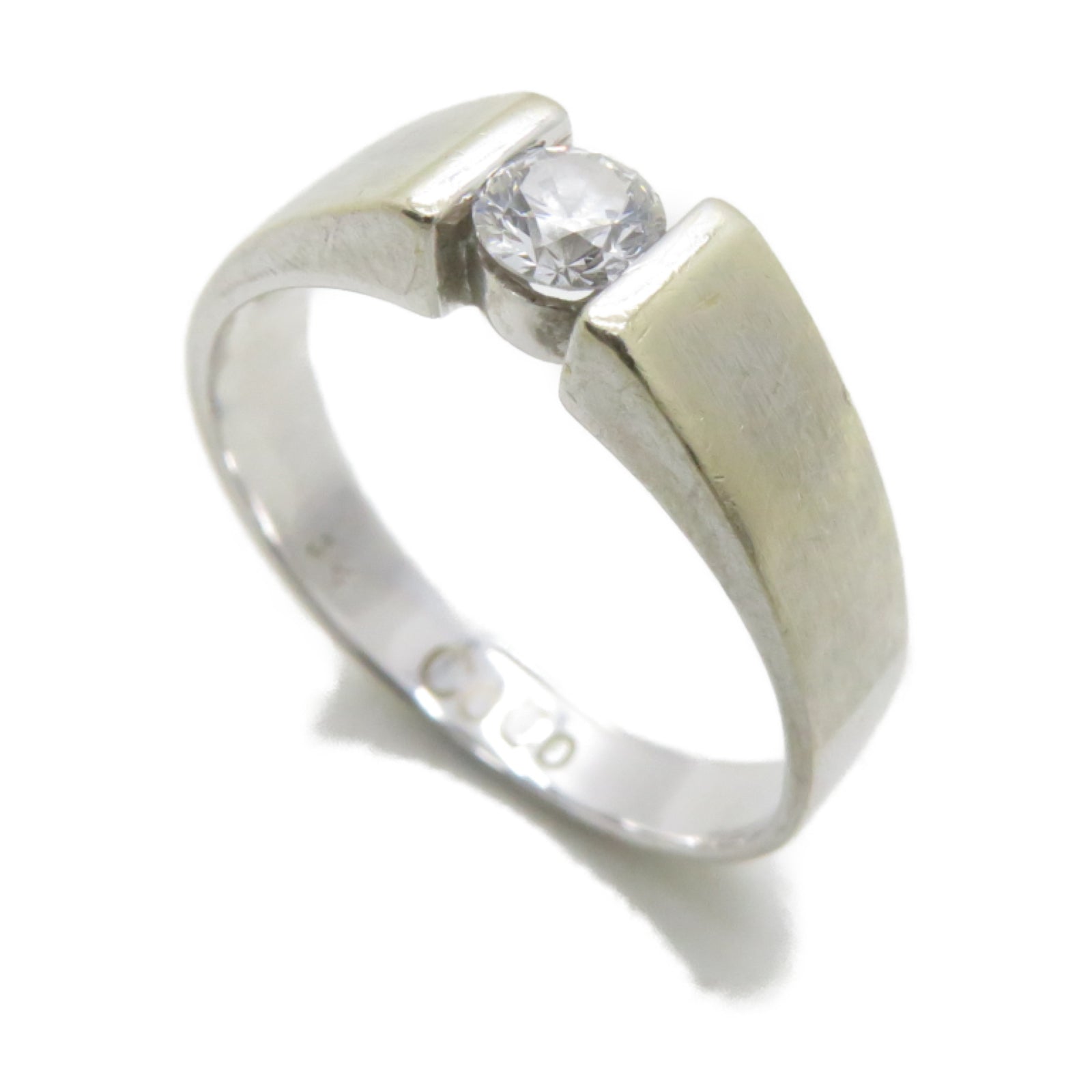 JEWELRY 【激減優惠】18K白金Diamond Ring 0.34ct鑽石戒指US#9.25