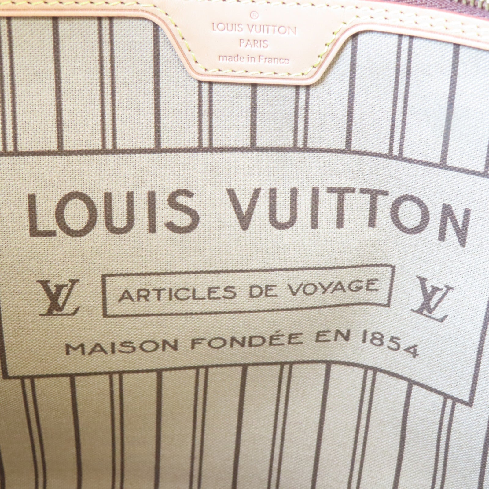 LOUIS VUITTON Monogram Neverfull金扣手挽袋啡色