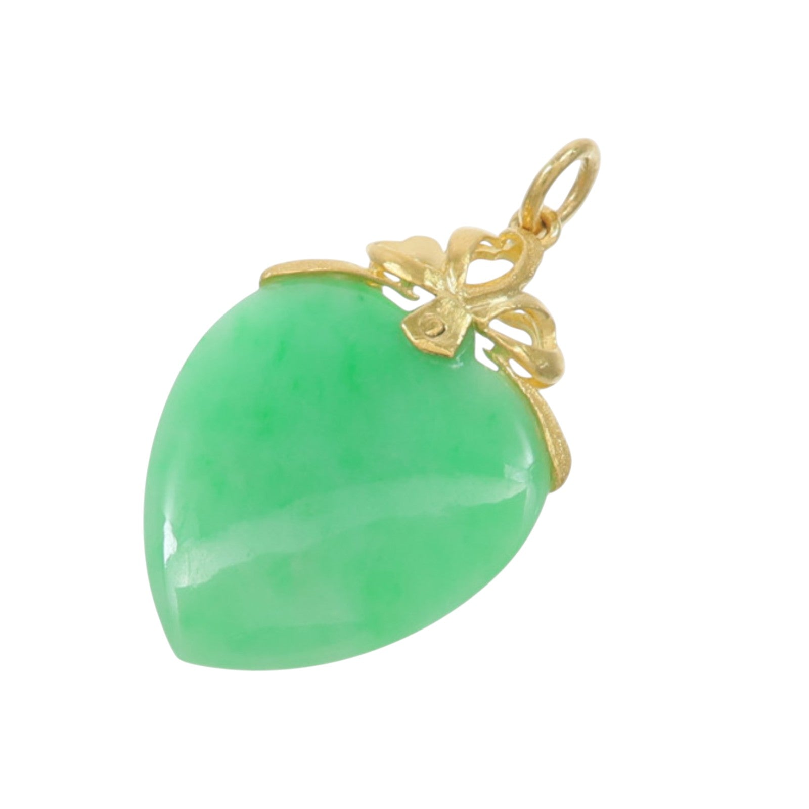 JEWELRY 24K黃金Jade Pendant Top翡翠吊墜