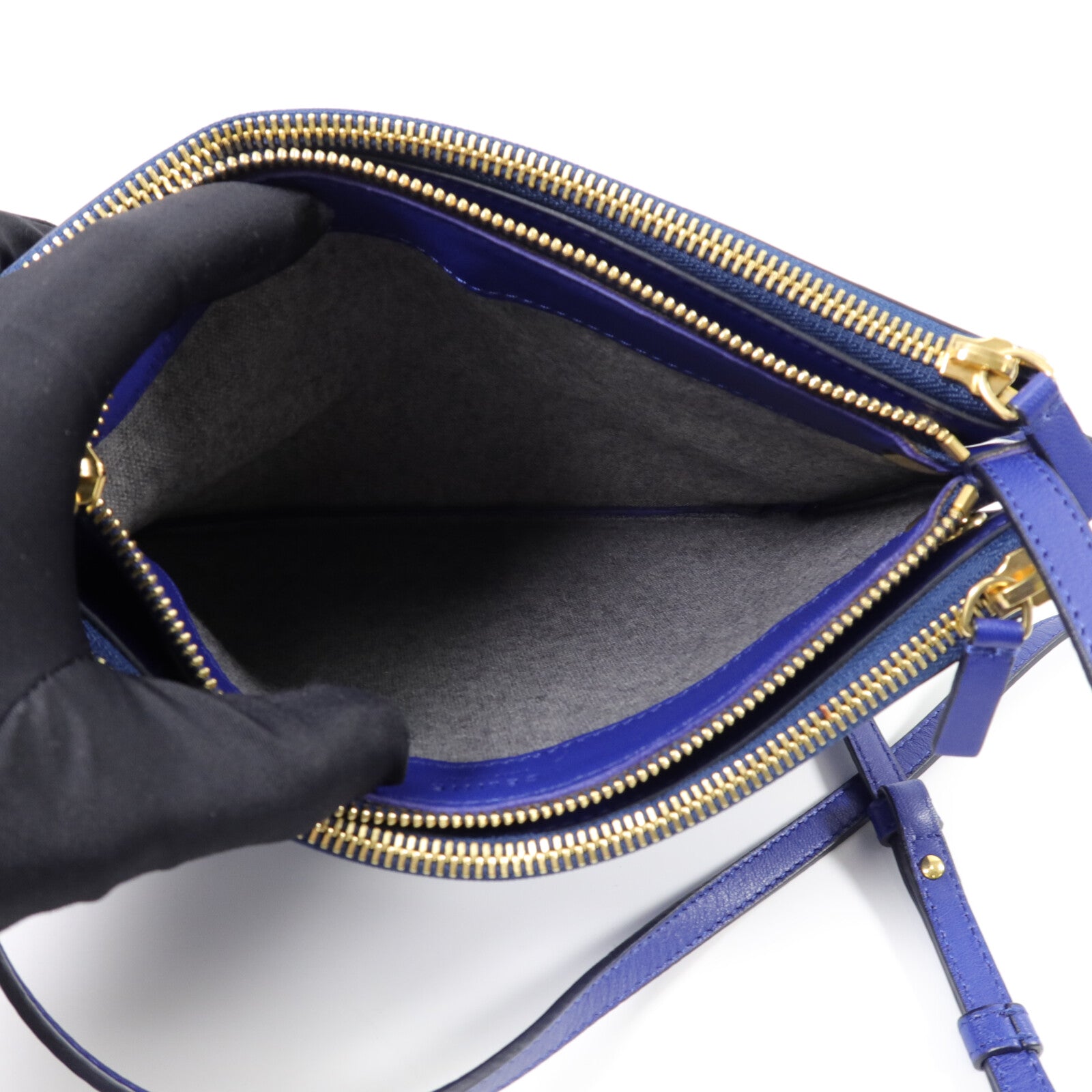 CELINE 牛皮皮革Trio Large肩背袋