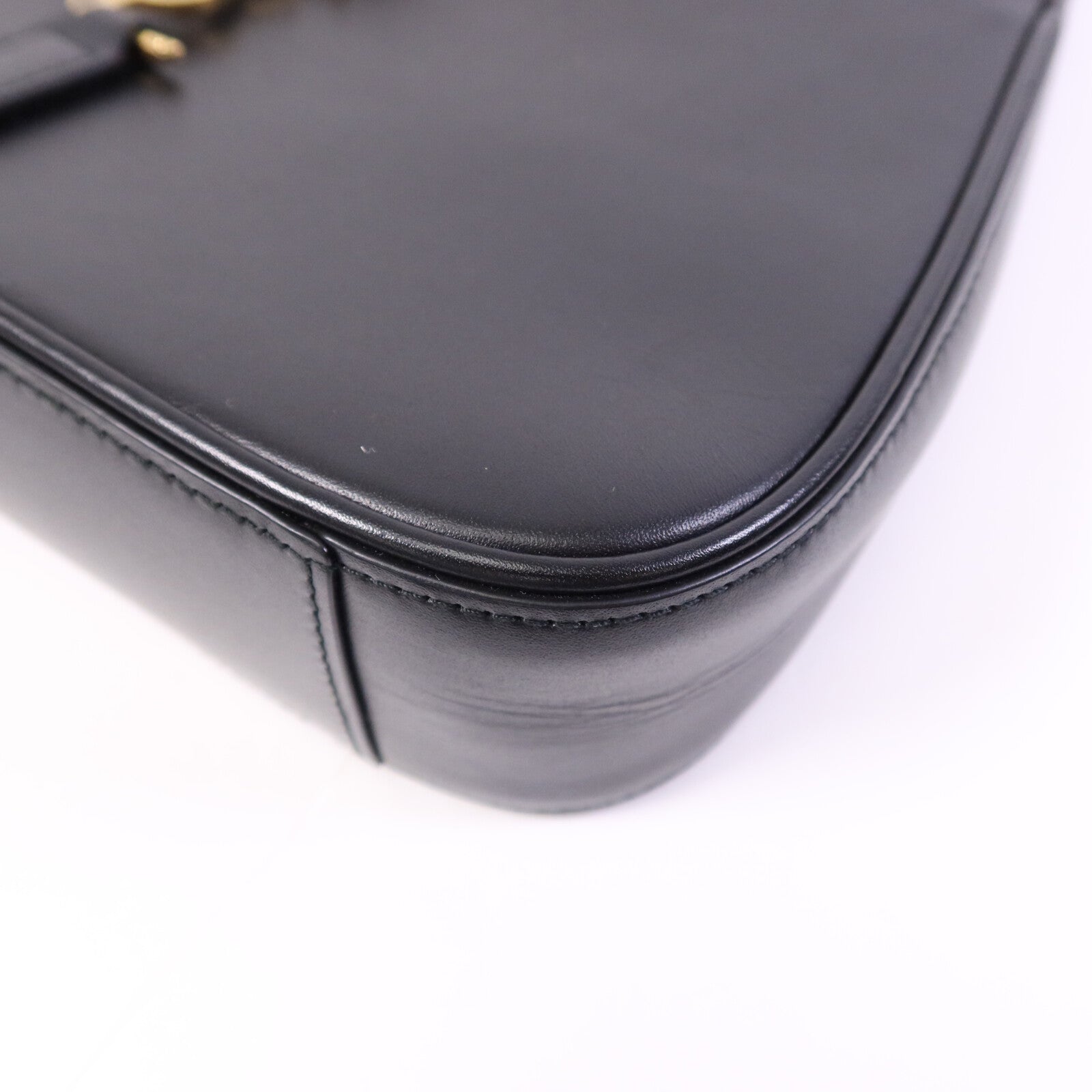 YVES SAINT LAURENT 牛皮皮革LE5A7金扣手挽袋