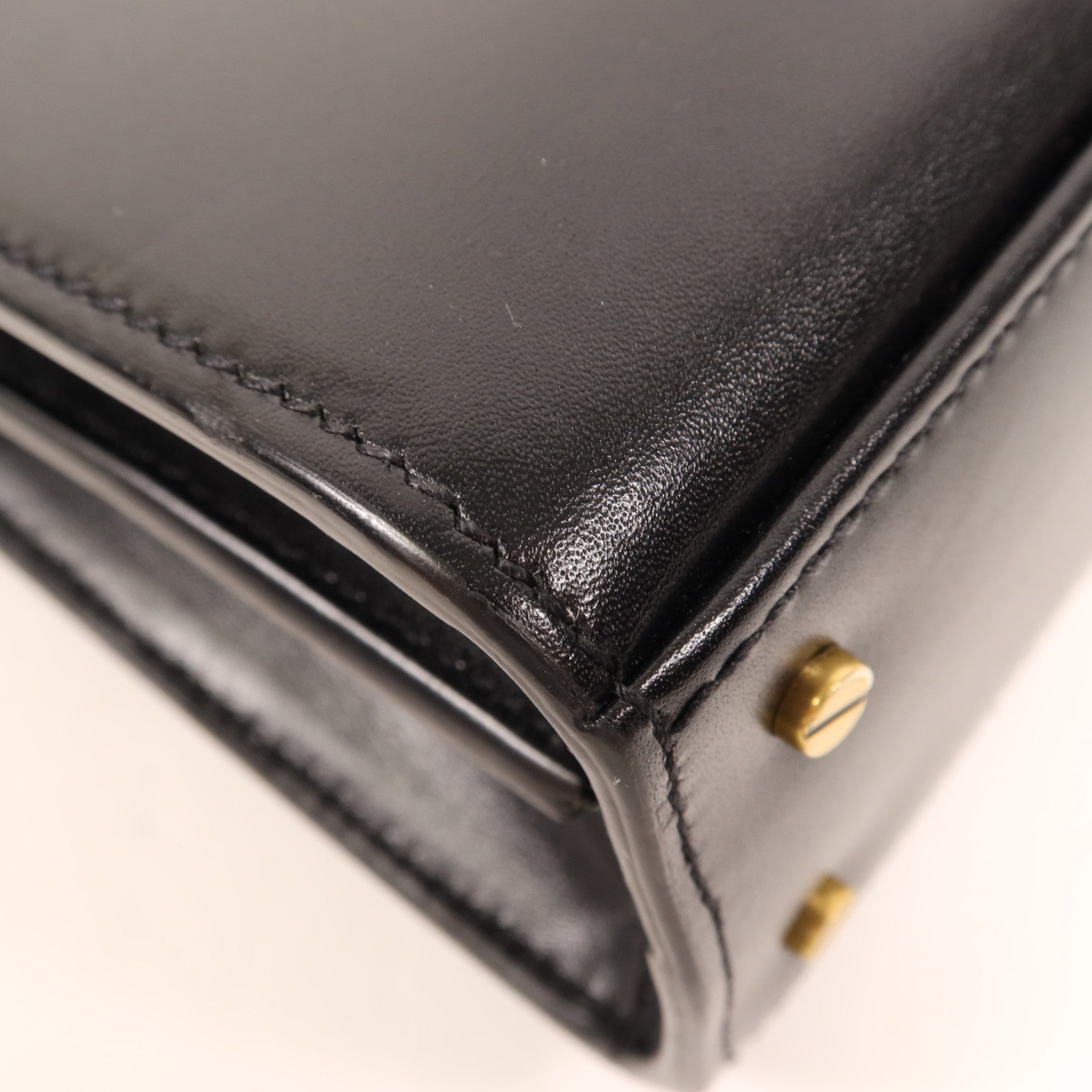 YVES SAINT LAURENT 牛皮皮革Cassandra Mini金扣手挽肩背兩用袋