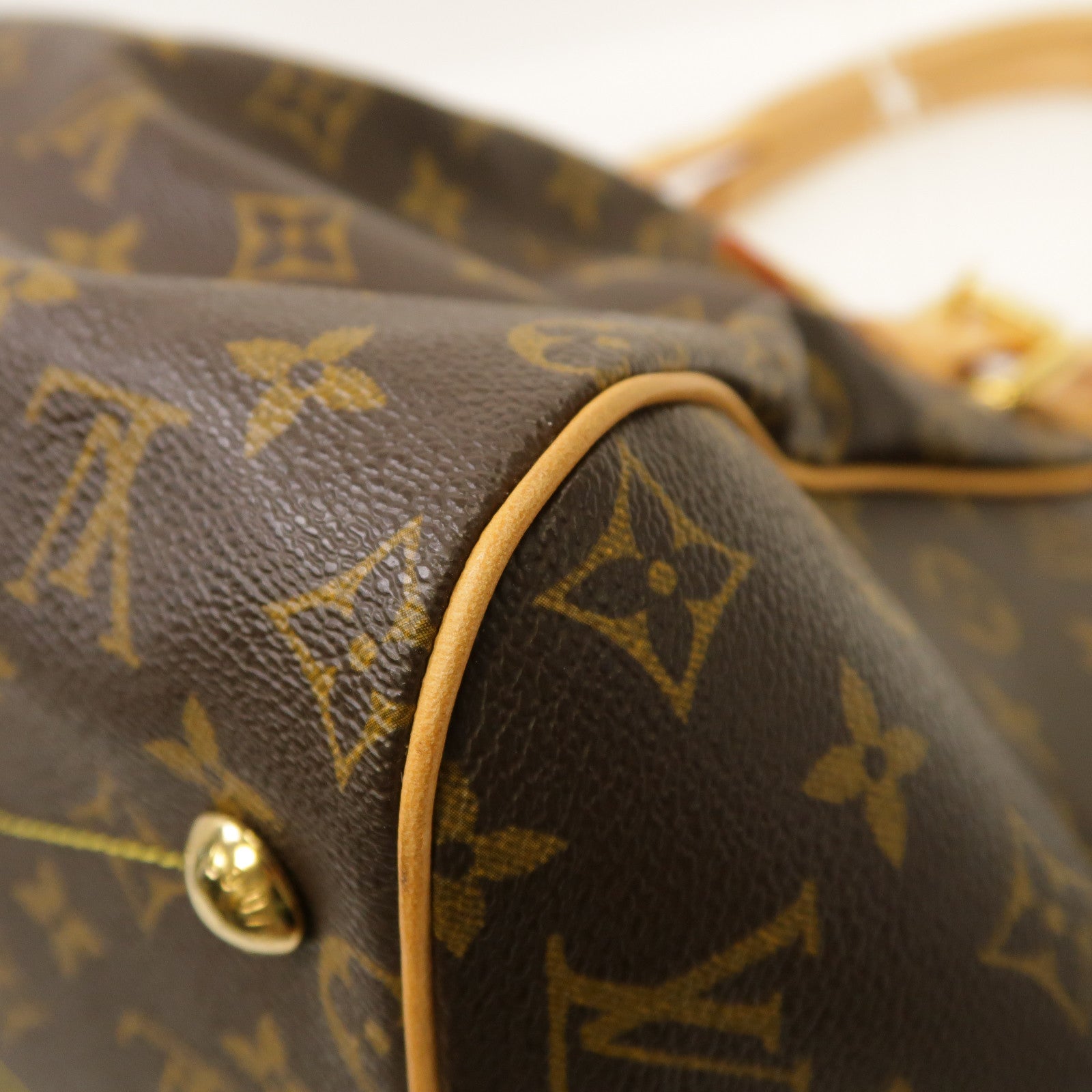 LOUIS VUITTON Monogram Tivoli GM金扣手挽袋啡色