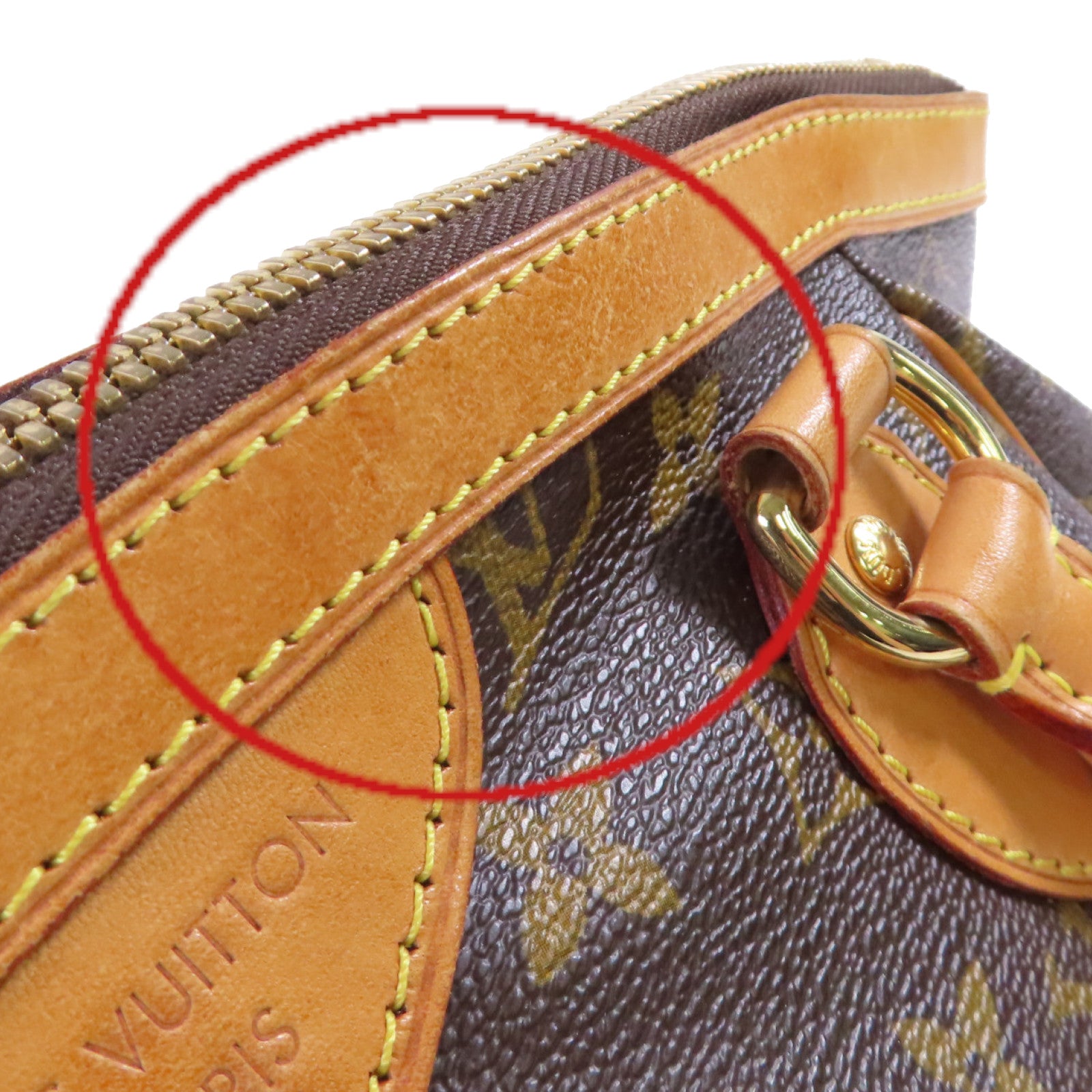 LOUIS VUITTON Monogram Tivoli PM Hand Bag金扣手挽袋啡色