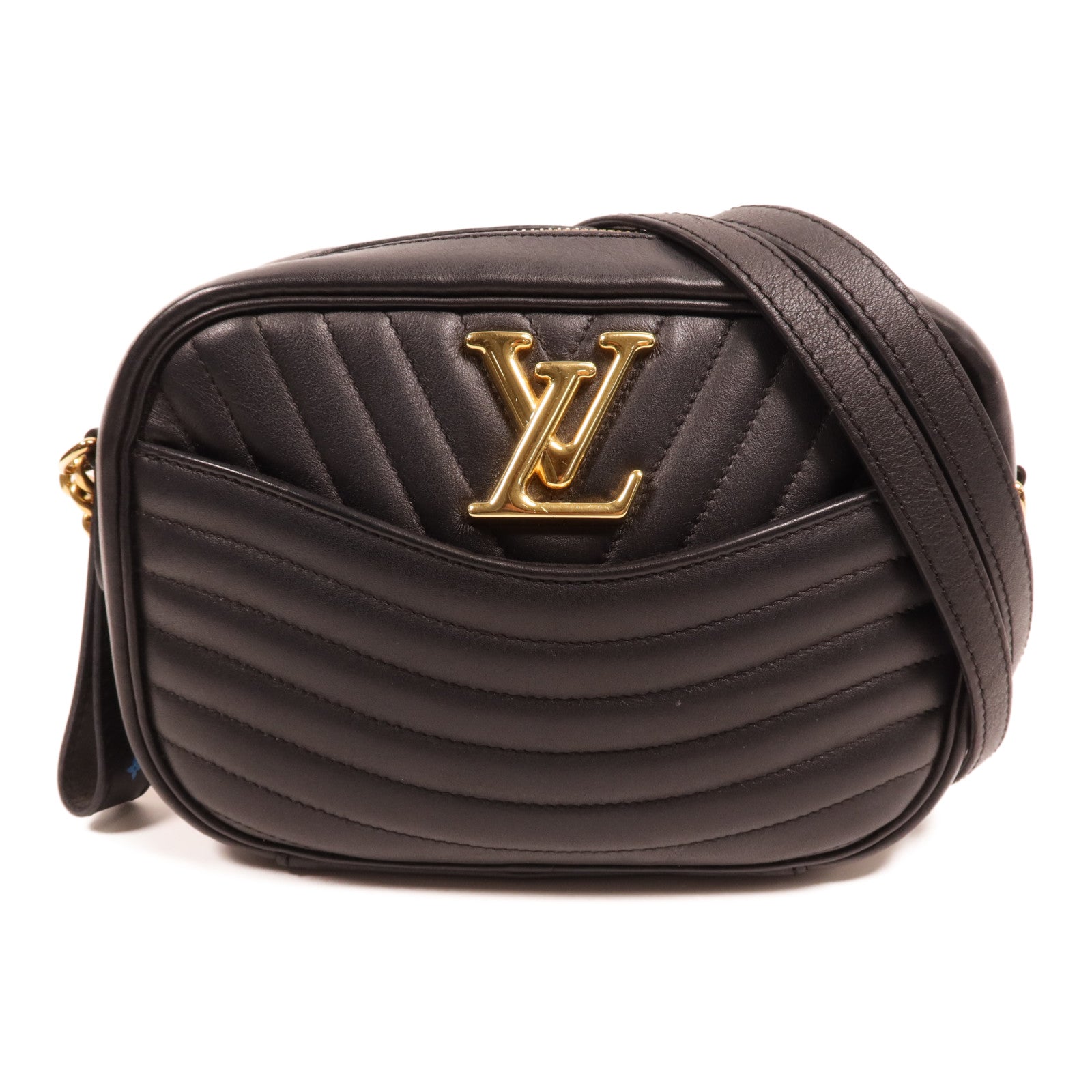 LOUIS VUITTON 【激減優惠】牛皮皮革New Wave Camera Bag金扣鏈帶肩背袋