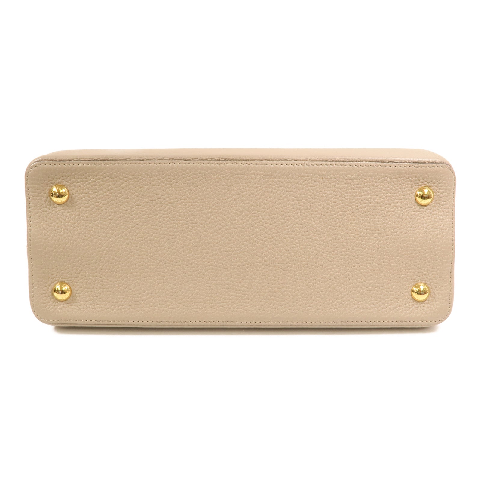 LOUIS VUITTON 【激減優惠】Taurillon Capucines GM金扣肩背袋