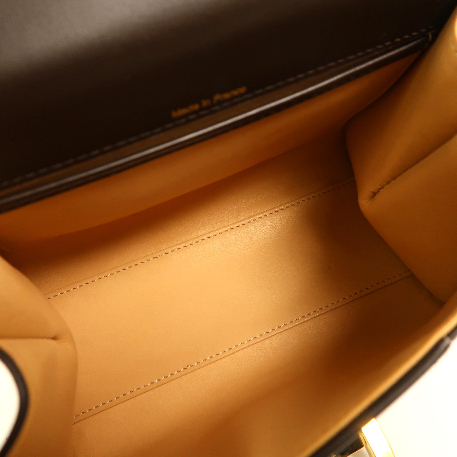 Delvaux 牛皮皮革Brillant Mini金扣手挽肩背兩用袋