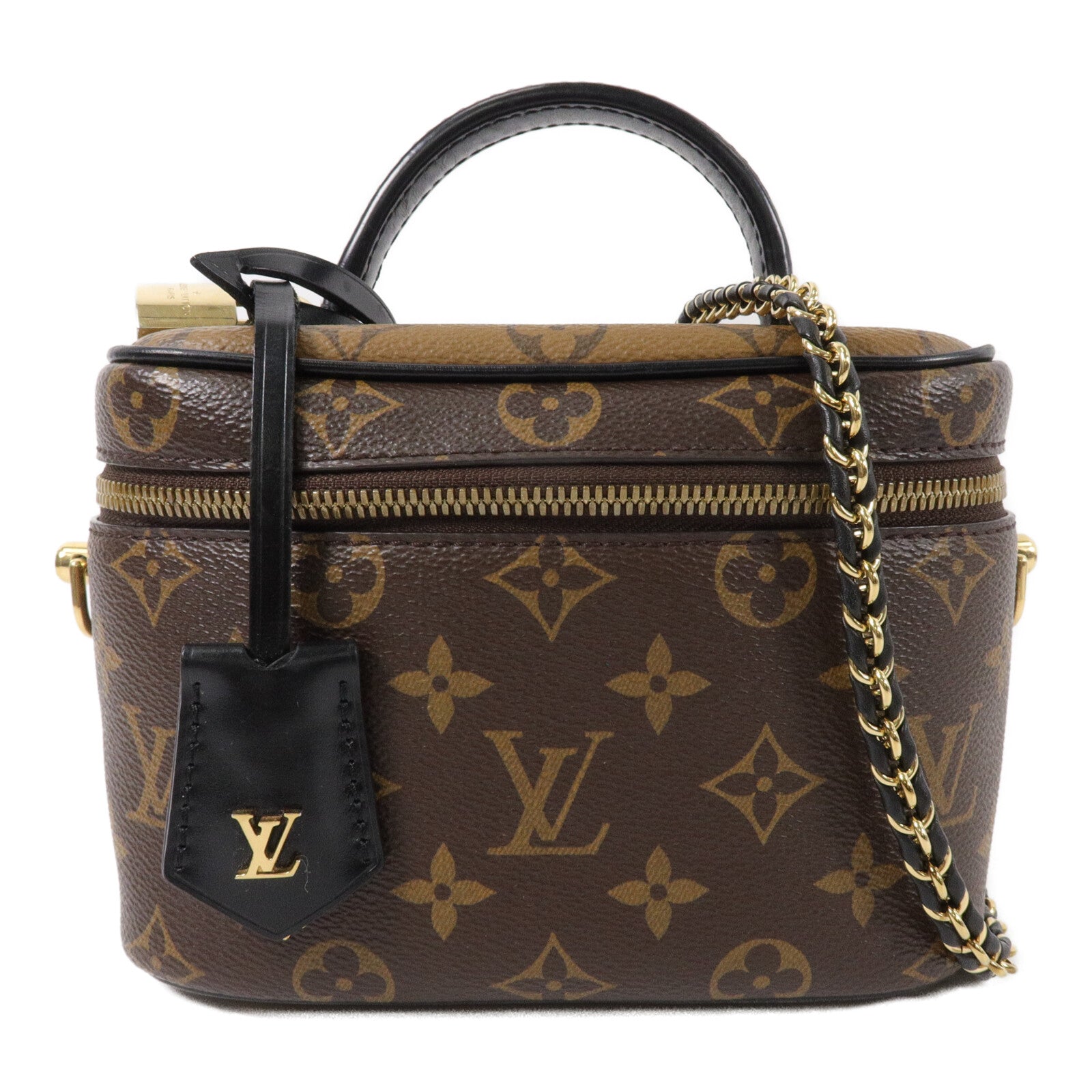 LOUIS VUITTON Monogram Reverse Vanity PM手挽肩背兩用袋