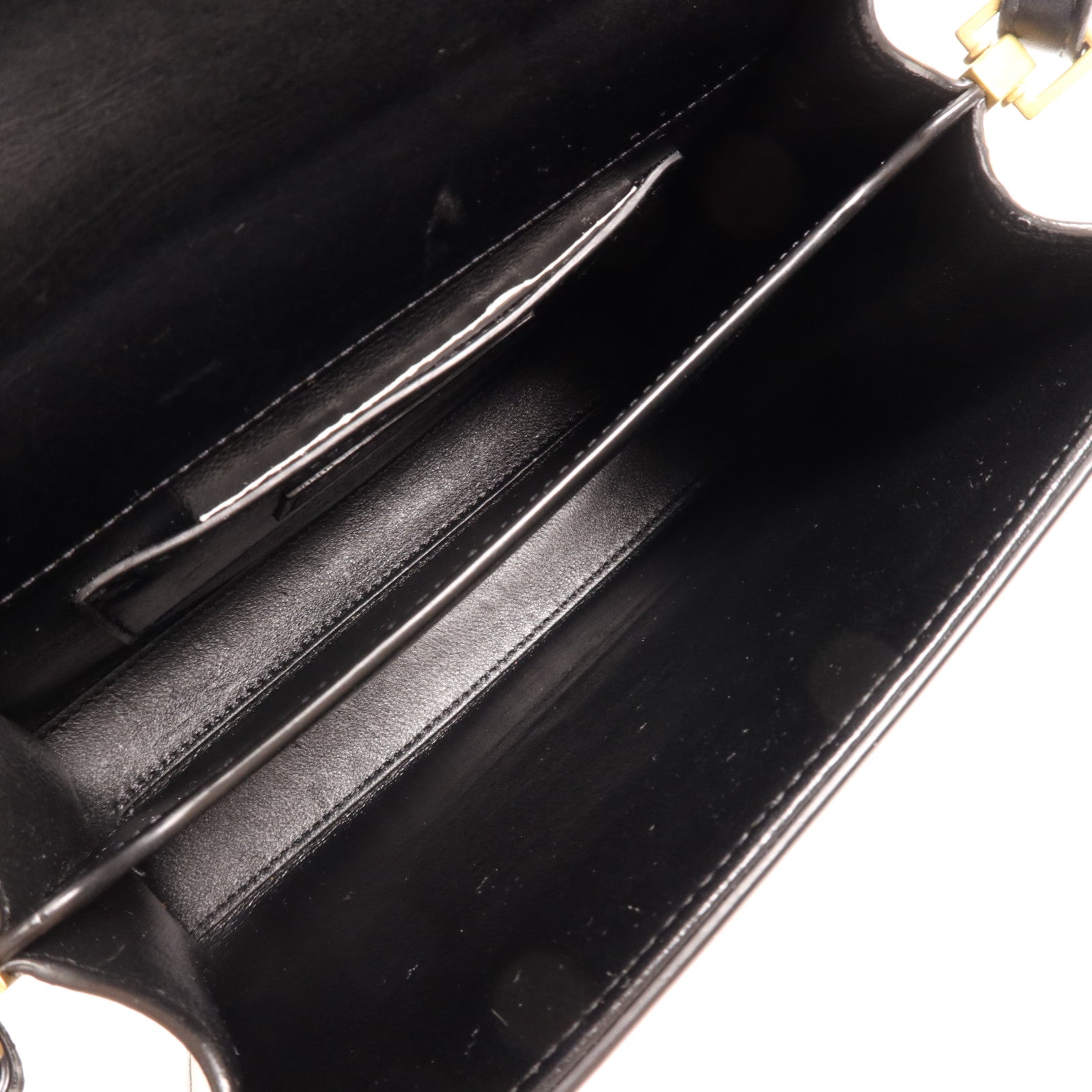 YVES SAINT LAURENT 牛皮皮革Cassandra Mini金扣手挽肩背兩用袋