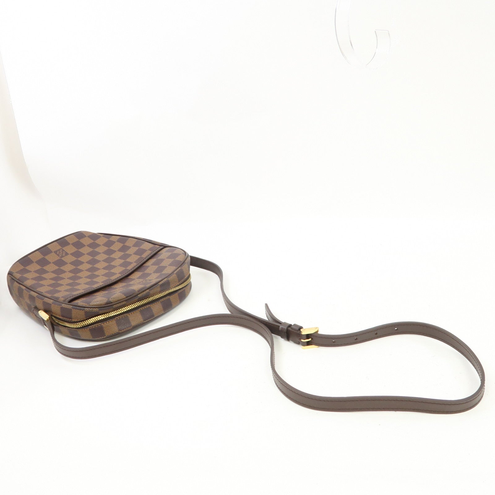 LOUIS VUITTON 【激減優惠】Damier Ipanema PM金扣肩背袋啡色