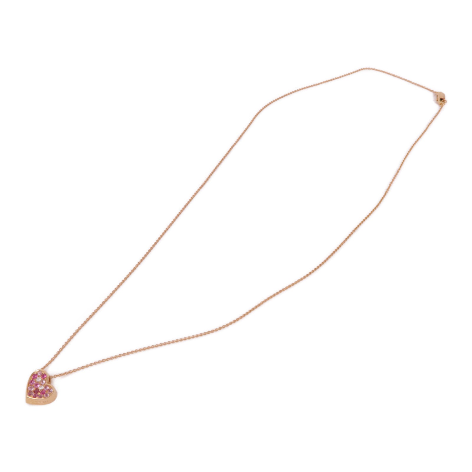 JEWELRY 【激減優惠】18k玫瑰金Garnet Necklace石榴石項鍊