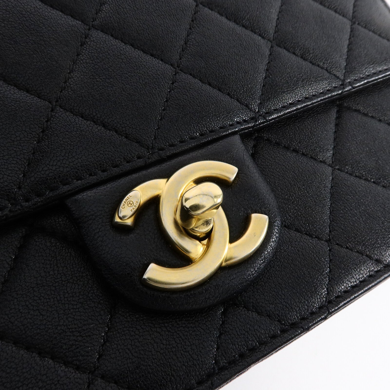 CHANEL 牛皮皮革Pearl Flap Bag鏈帶肩背袋