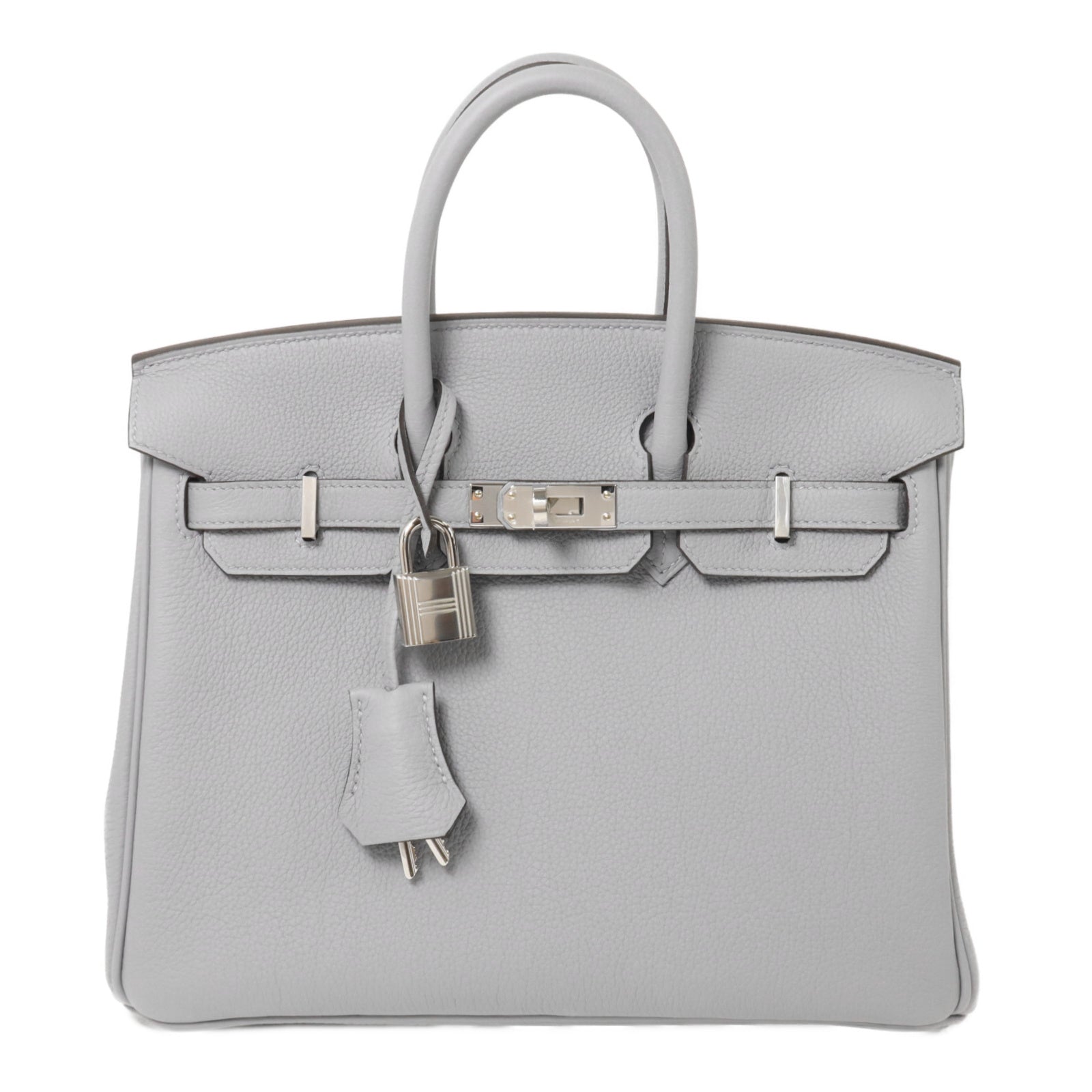 HERMES Togo皮革Birkin 25手挽袋Gris Pantin