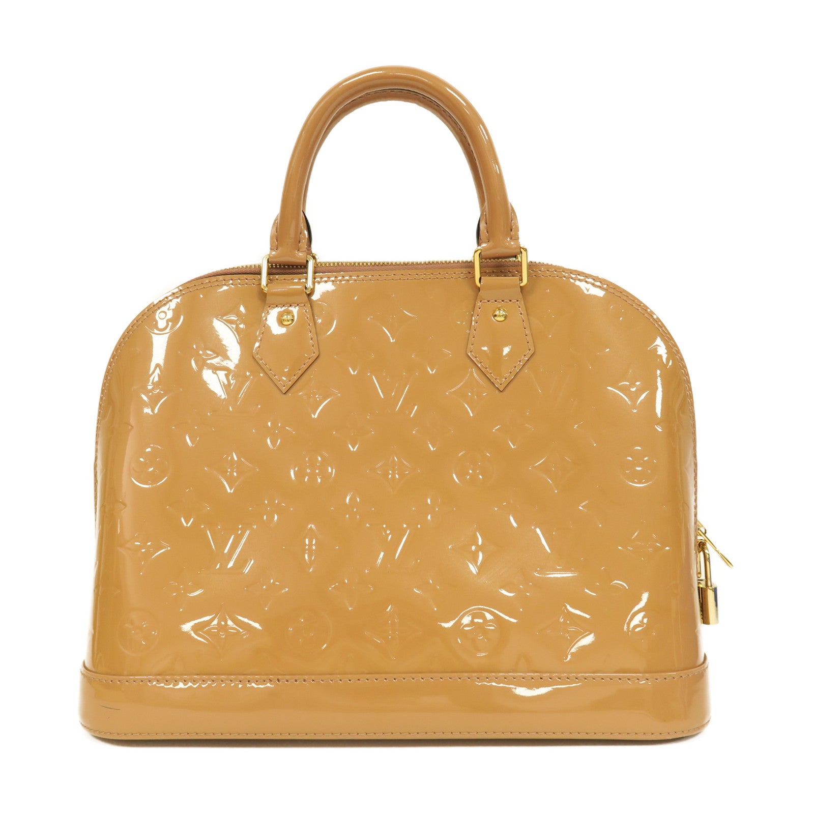 LOUIS VUITTON **【激減優惠】Vernis Alma PM金扣手挽袋啡色