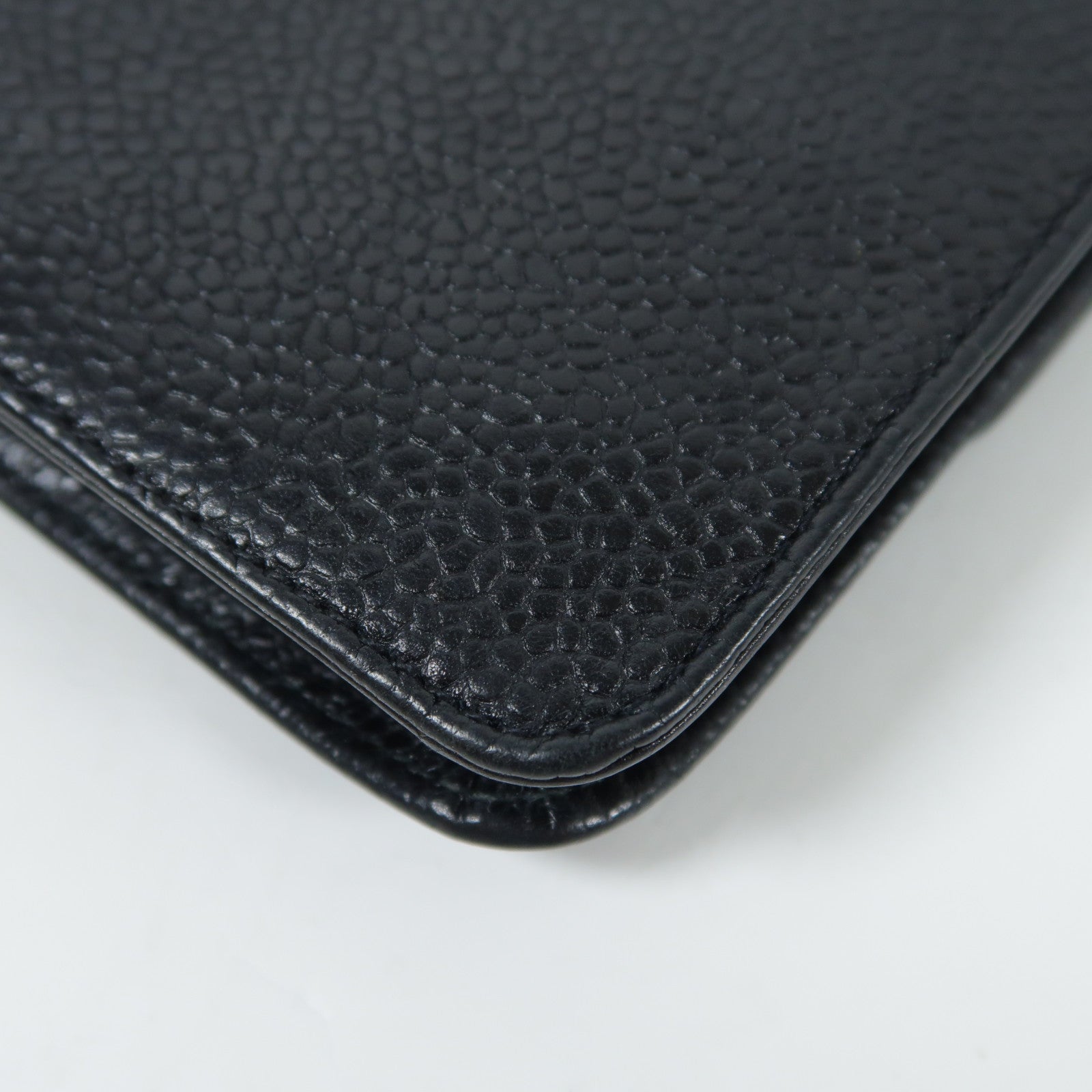 CHANEL 牛皮皮革Wallet金扣長錢包