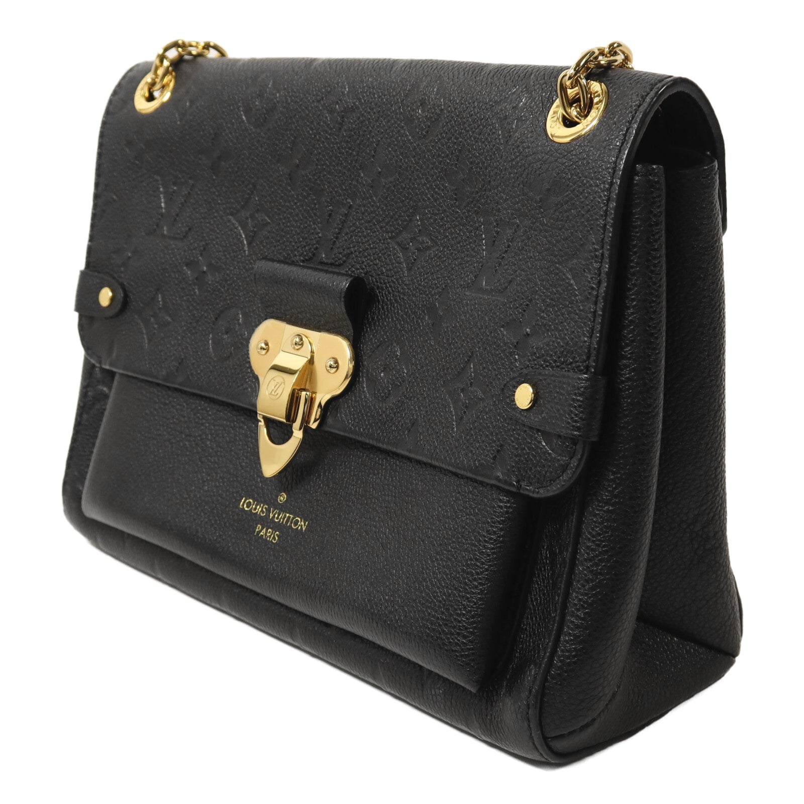 LOUIS VUITTON Monogram Empreinte Vavin PM金扣鏈帶肩背袋