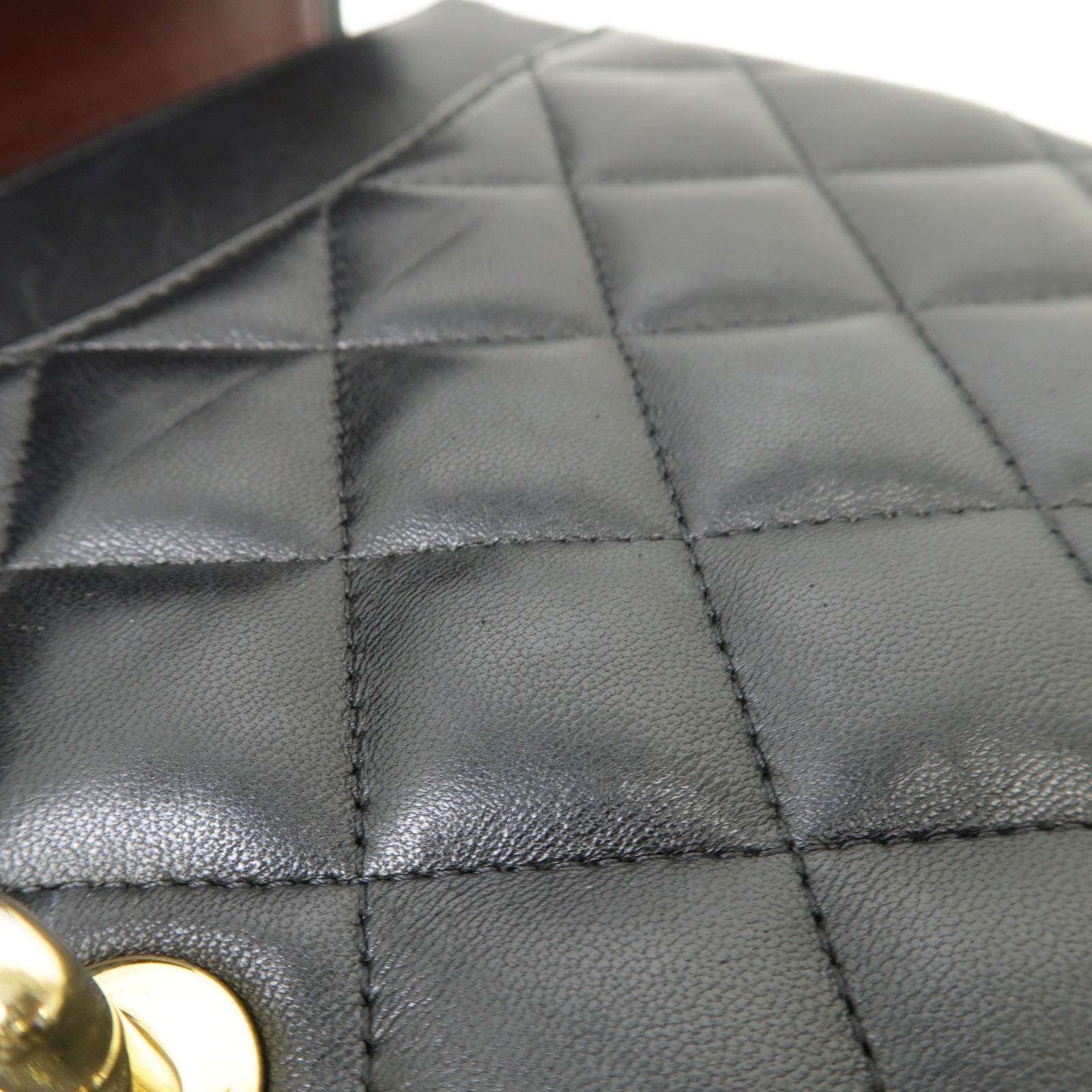 CHANEL 【激減優惠】菱格羊皮皮革Classic Jumbo金扣鏈帶肩背袋黒色