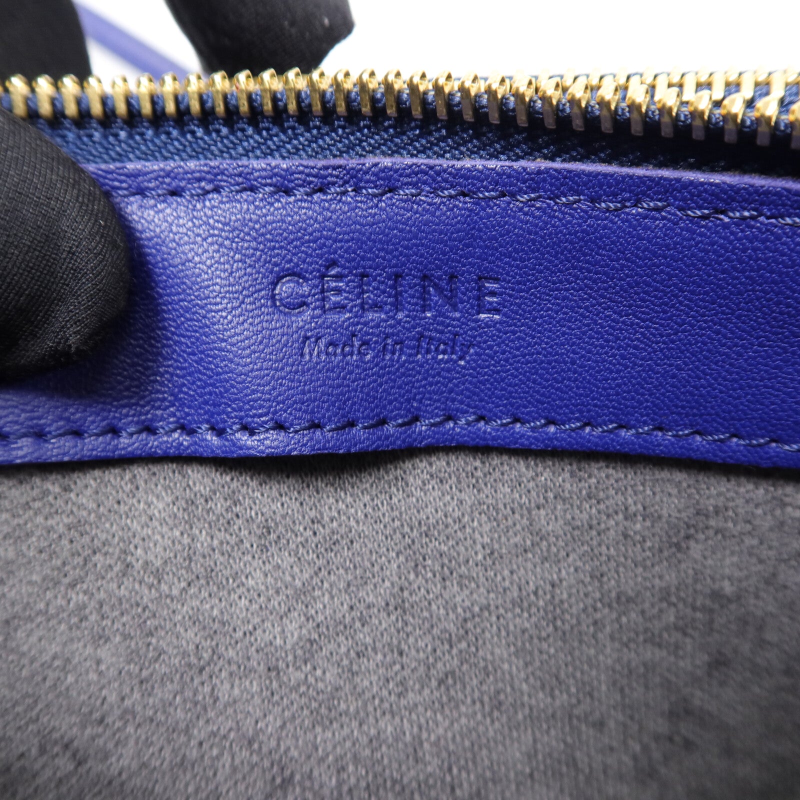 CELINE 牛皮皮革Trio Large肩背袋
