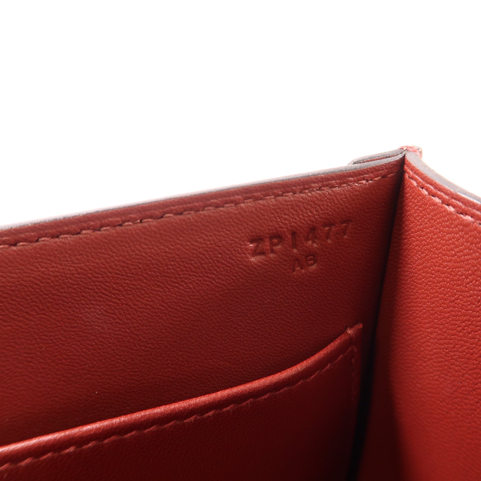 HERMES 【激減優惠】Epsom皮革Verrou 23 銀扣肩背袋55 Rouge H