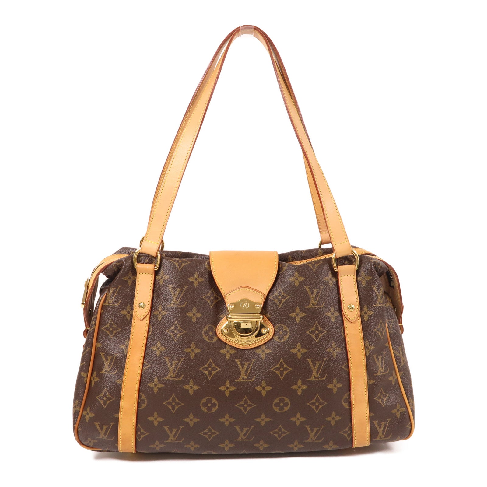 LOUIS VUITTON Monogram Stresa PM肩背袋棕色