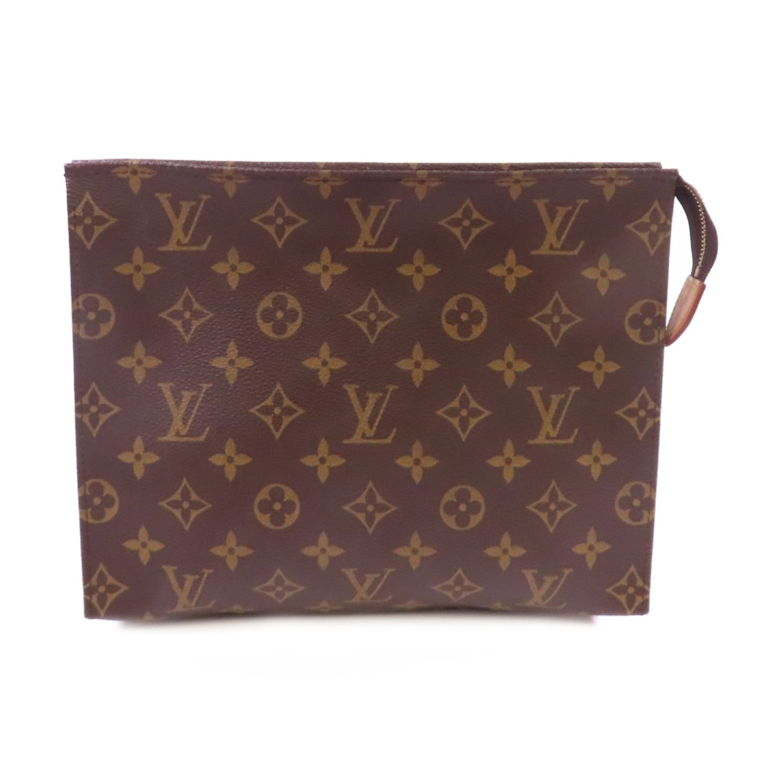 LOUIS VUITTON 【激減優惠】Monogram Toiletry Pouch 26金扣手拿包啡色