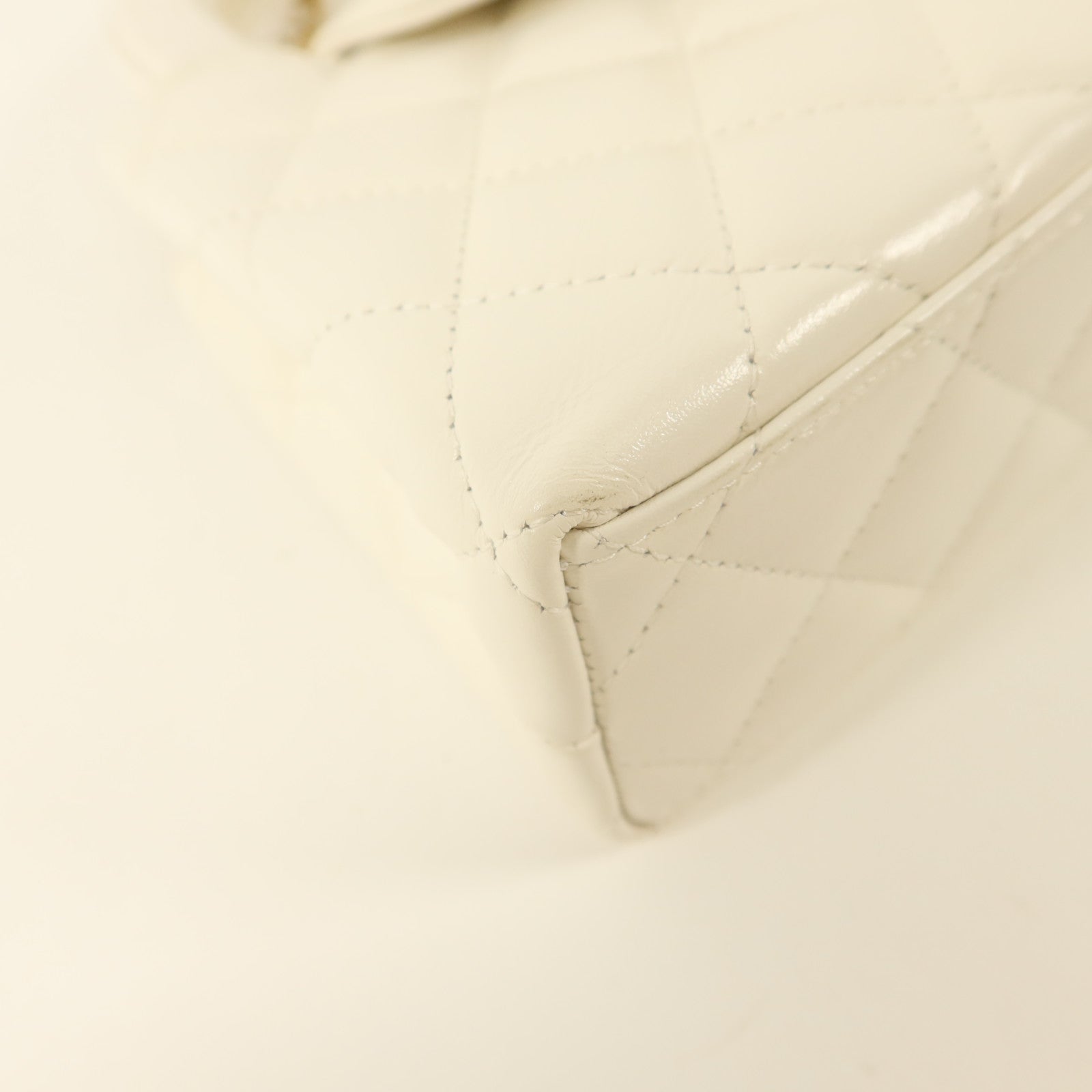 CHANEL 牛皮皮革Kelly Bag金扣鏈帶手挽肩背兩用袋