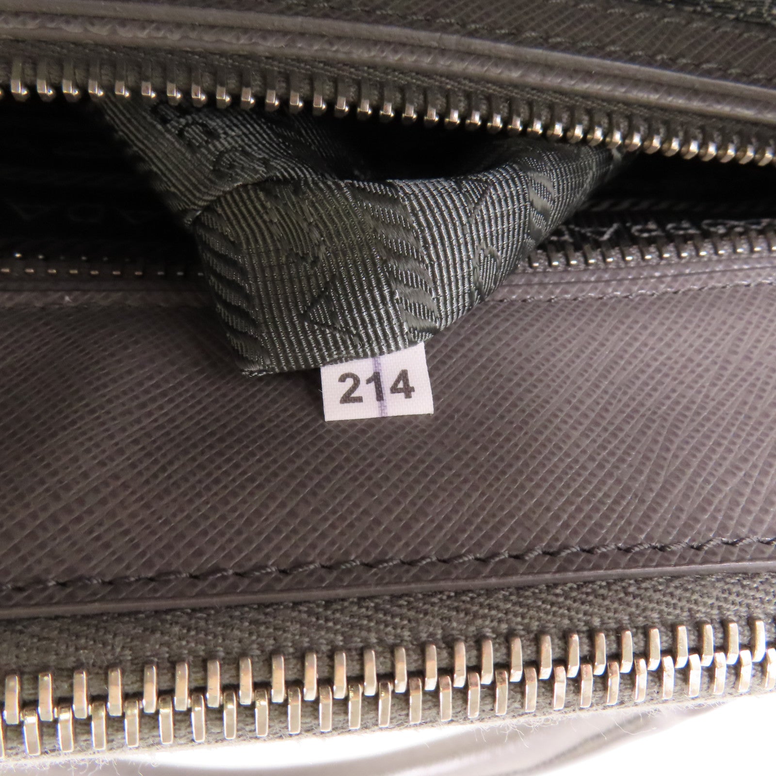 PRADA 牛皮皮革2 Way Bag銀扣手挽肩背兩用袋
