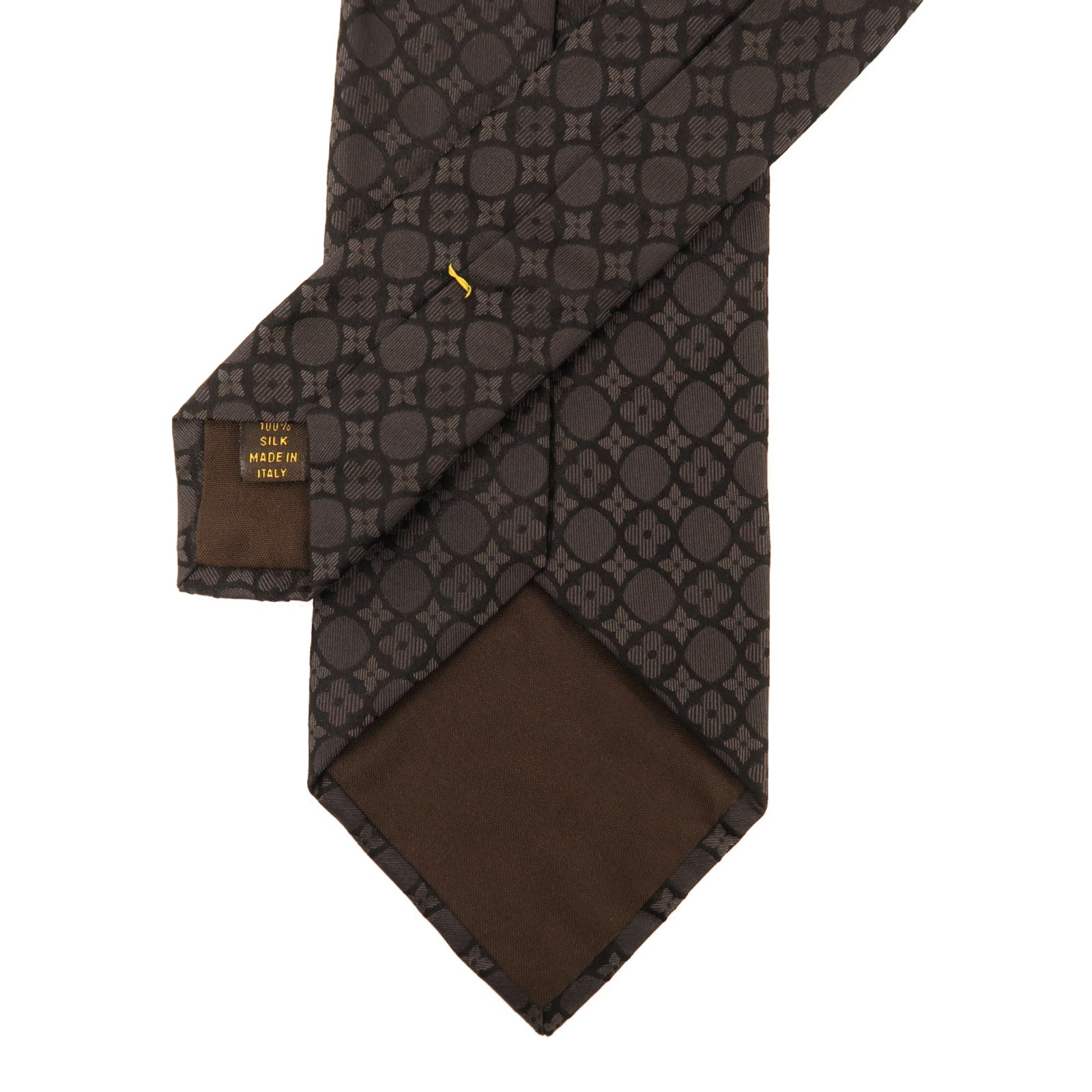 LOUIS VUITTON 絲質Tie領帶黑色