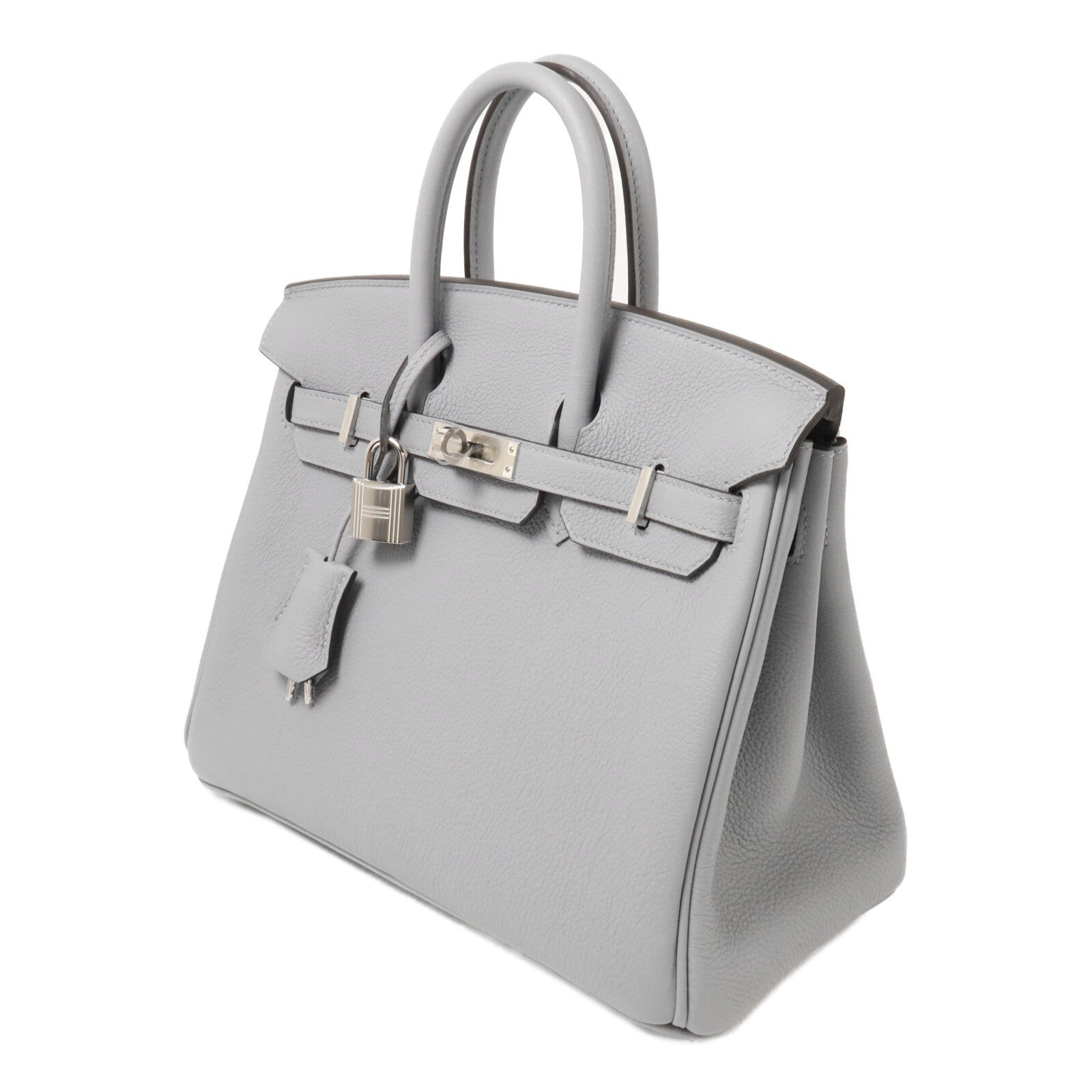 HERMES Togo皮革Birkin 25手挽袋Gris Pantin