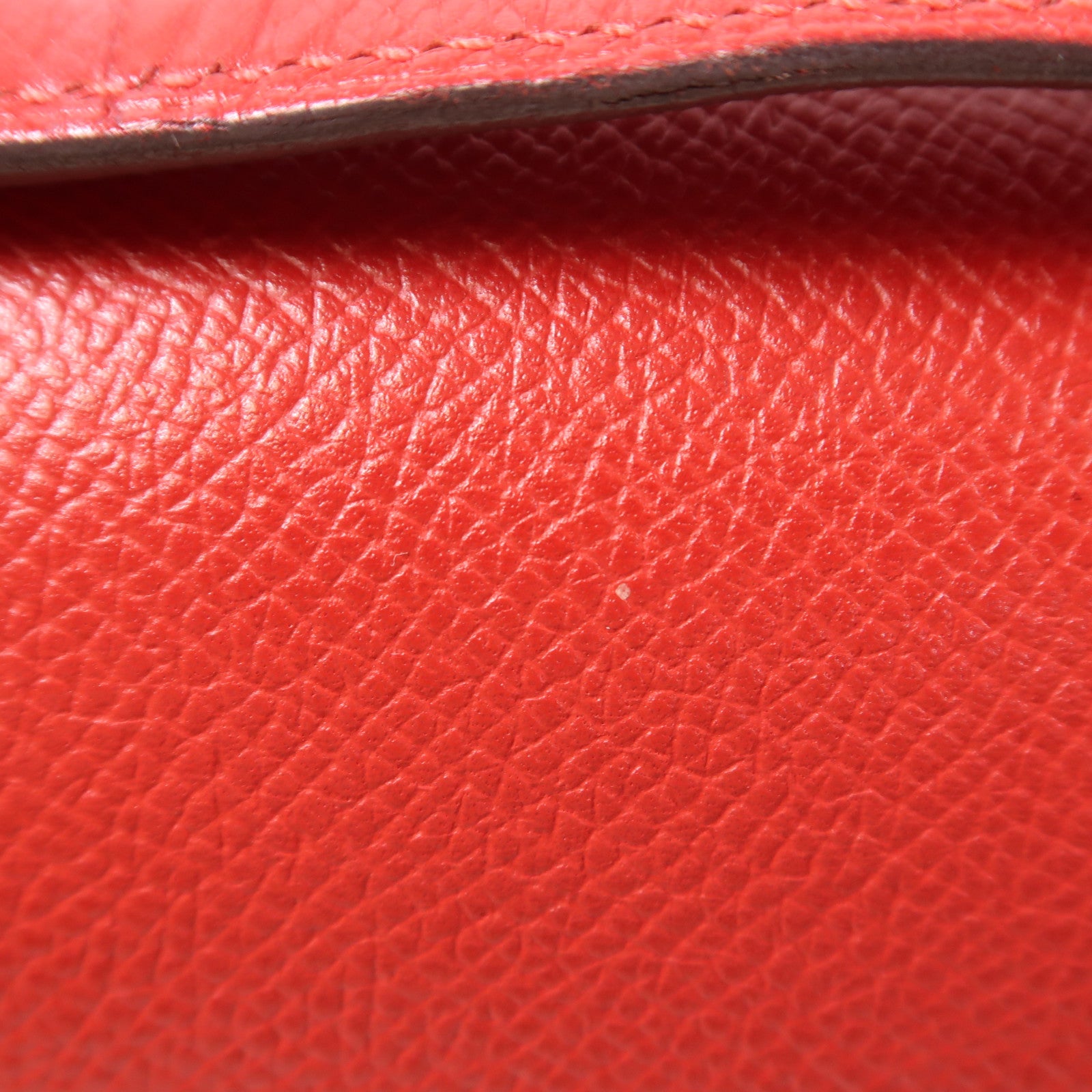 HERMES【激減優惠】 Epsom皮革Constance 24銀扣肩背袋Rouge Casaque
