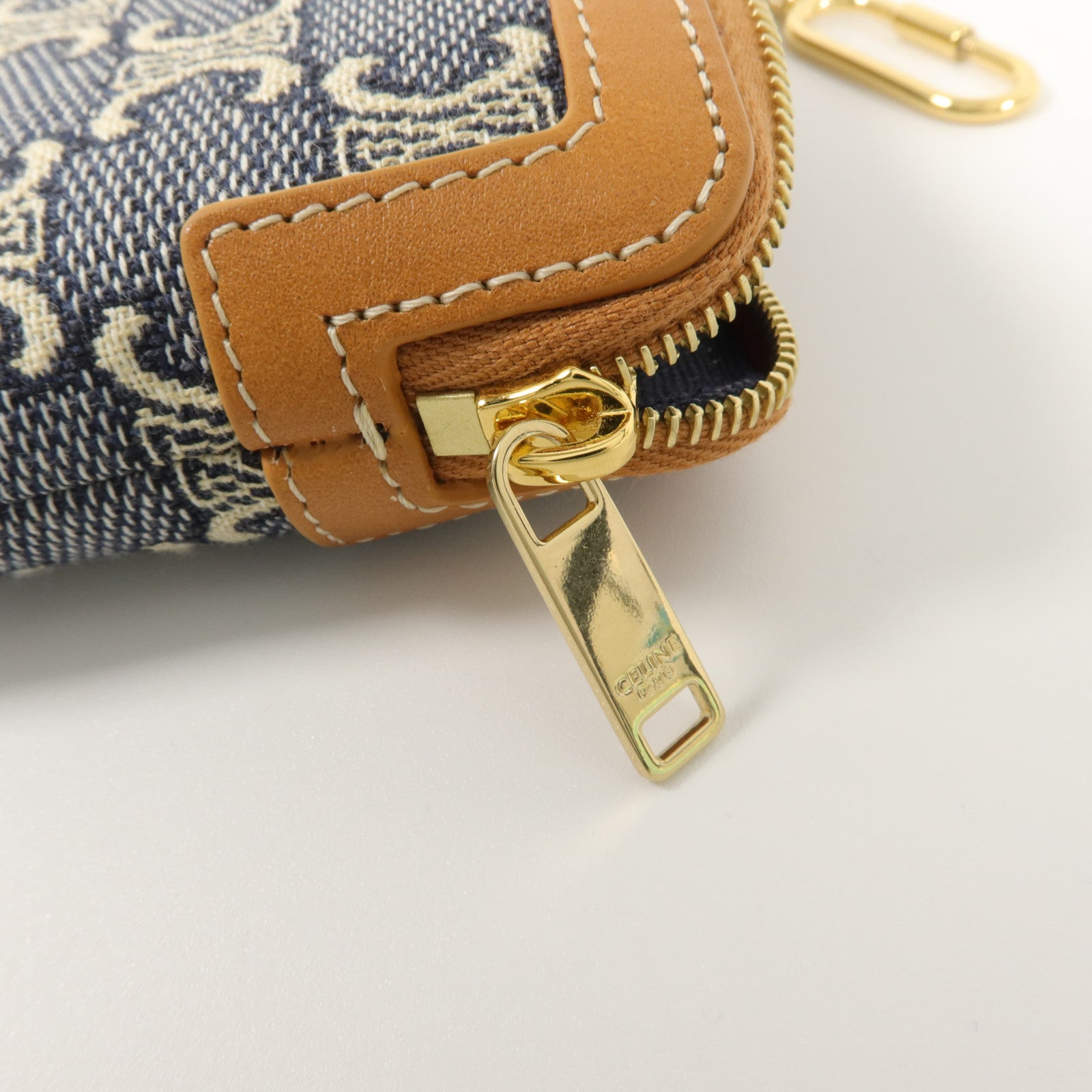 CELINE 帆布Jacqaurd Triomphe All Over Coin Purse零錢包